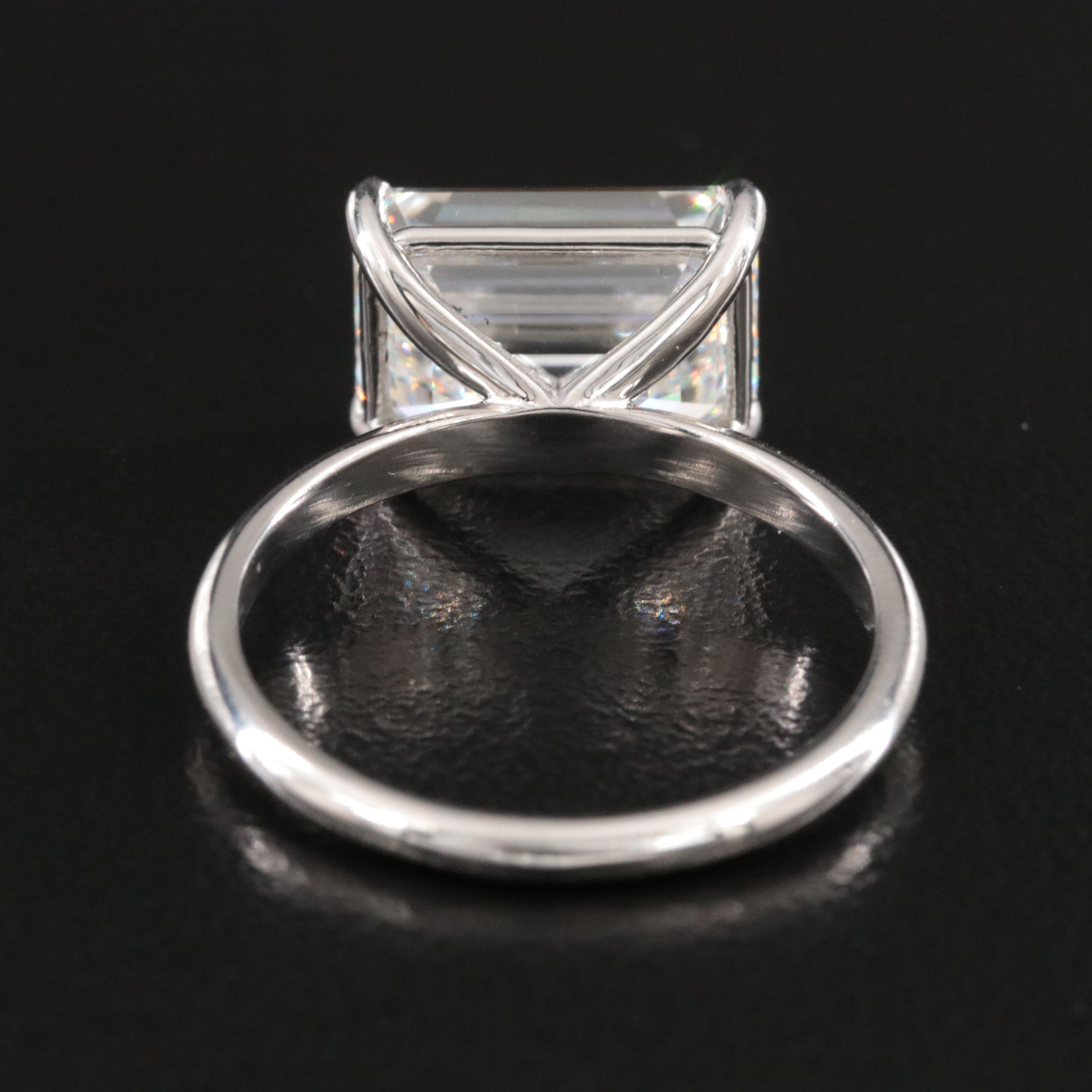 Platinum 4.52 CT Lab Grown Diamond Solitaire Ring with IGI Report