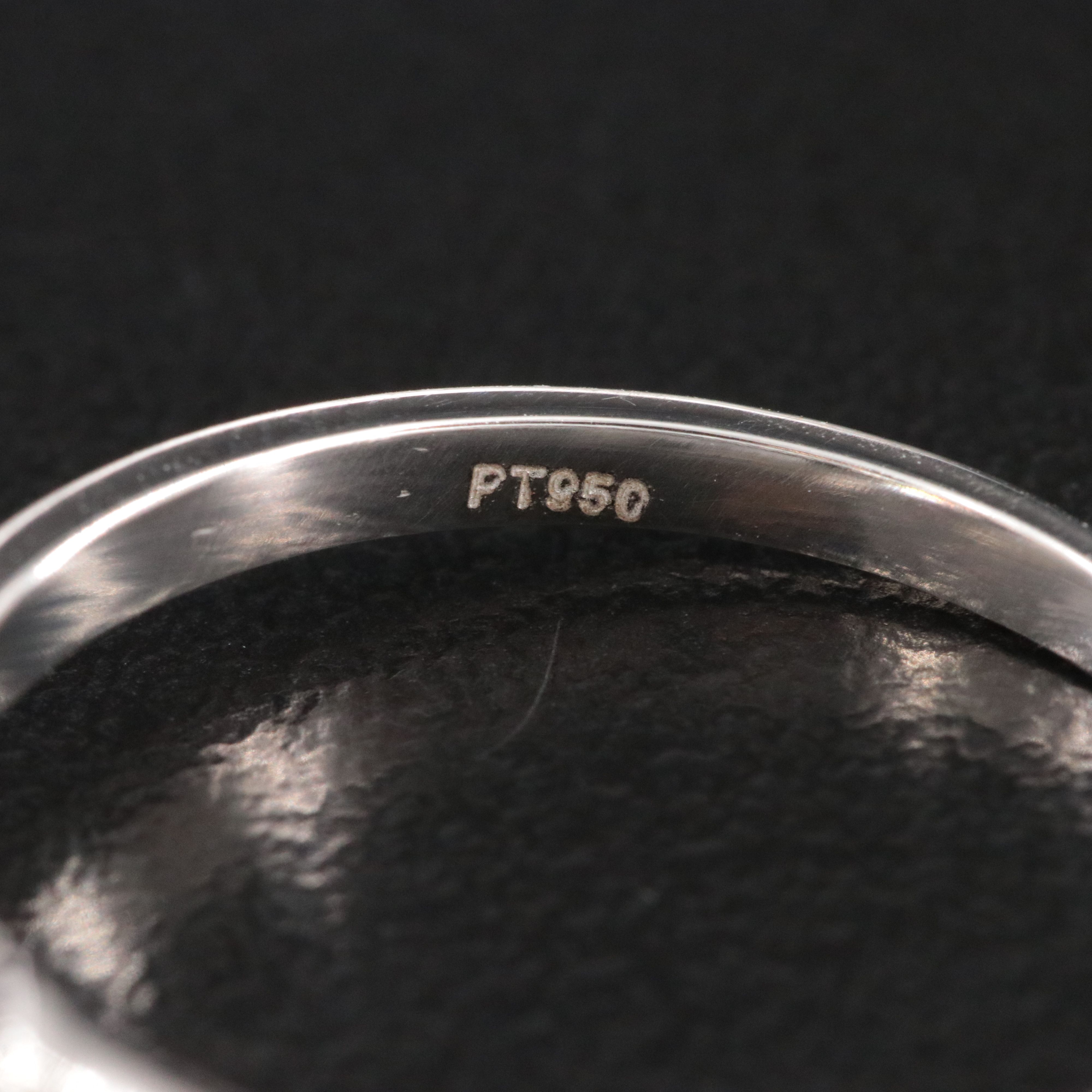 Platinum 4.52 CT Lab Grown Diamond Solitaire Ring with IGI Report