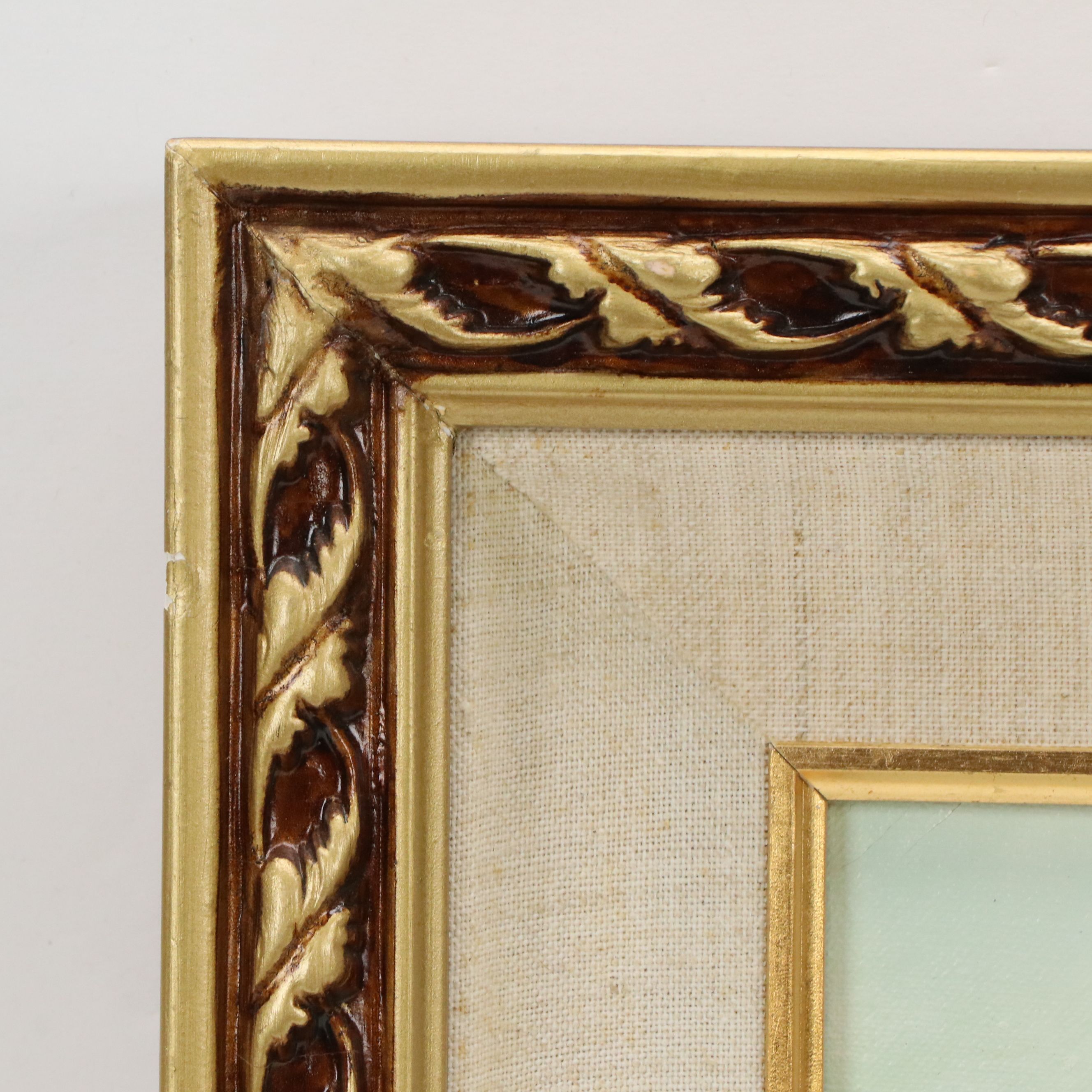 Louis Oil Painting "Beached," Mid to Late 20th Century