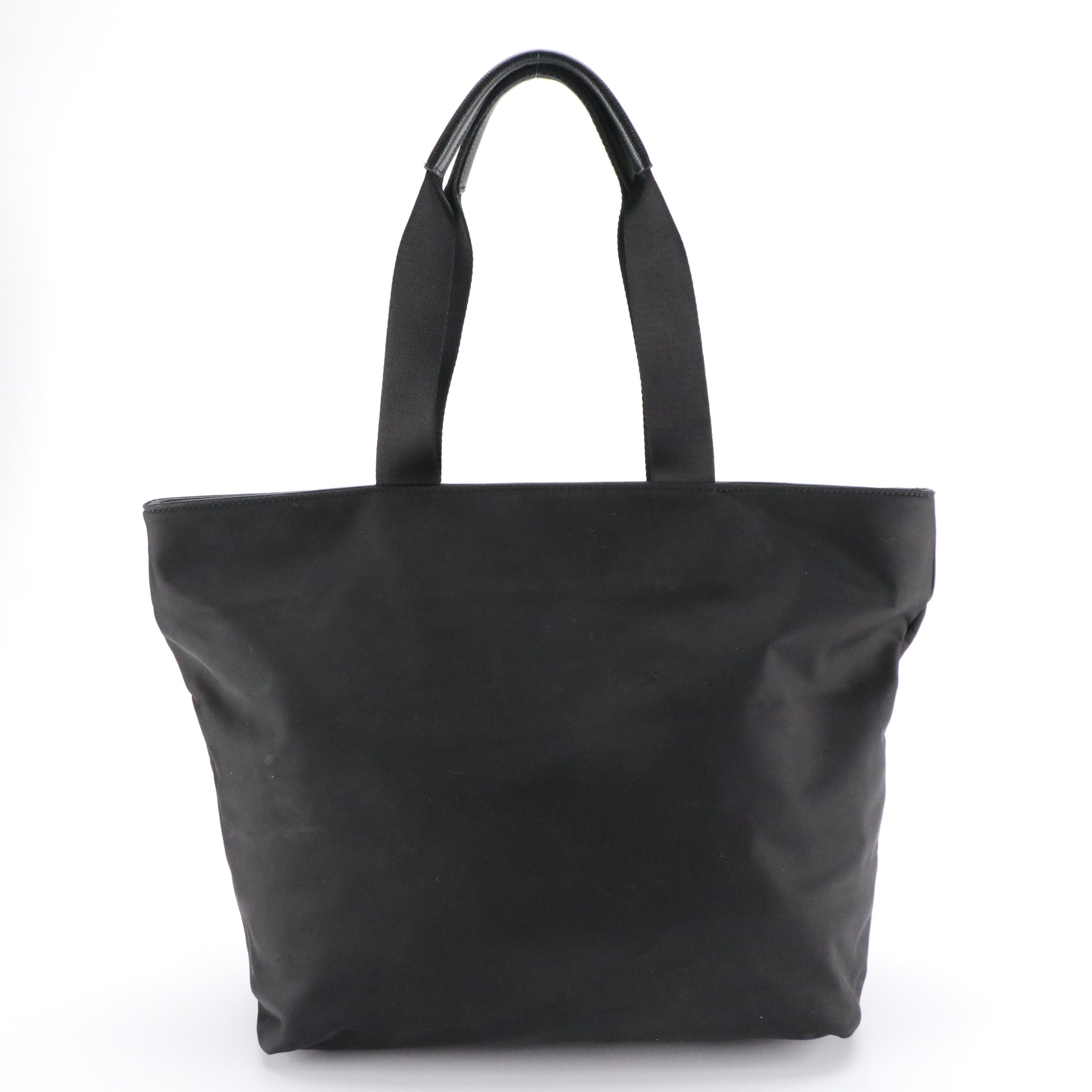 Karl Lagerfeld Amour Large Zip Tote Bag in Black Nylon and Colorful Faux Leather