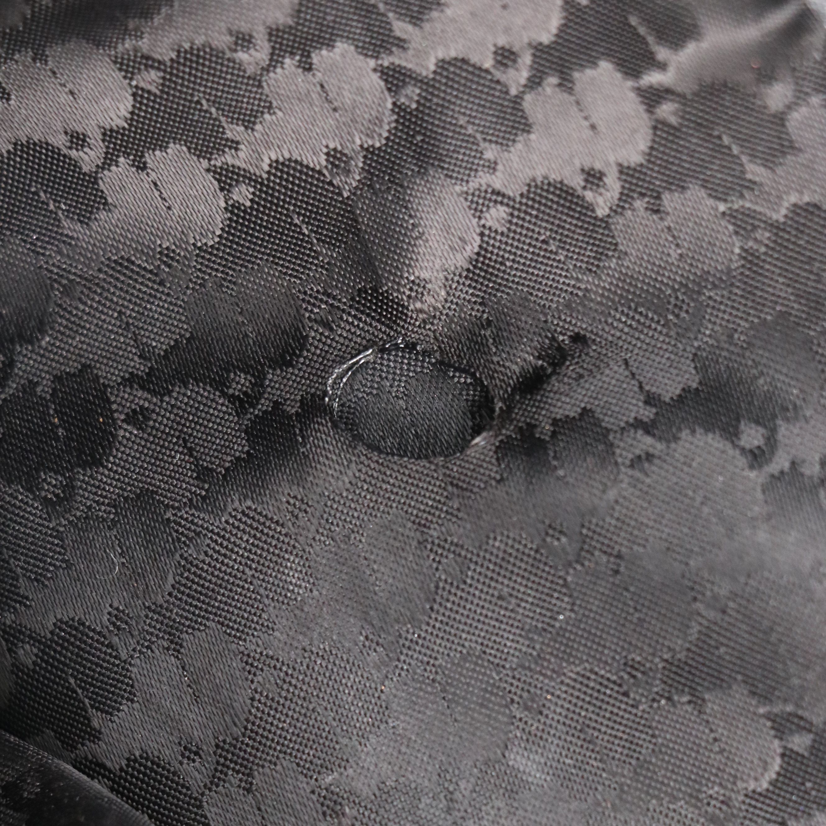 Karl Lagerfeld Amour Large Zip Tote Bag in Black Nylon and Colorful Faux Leather