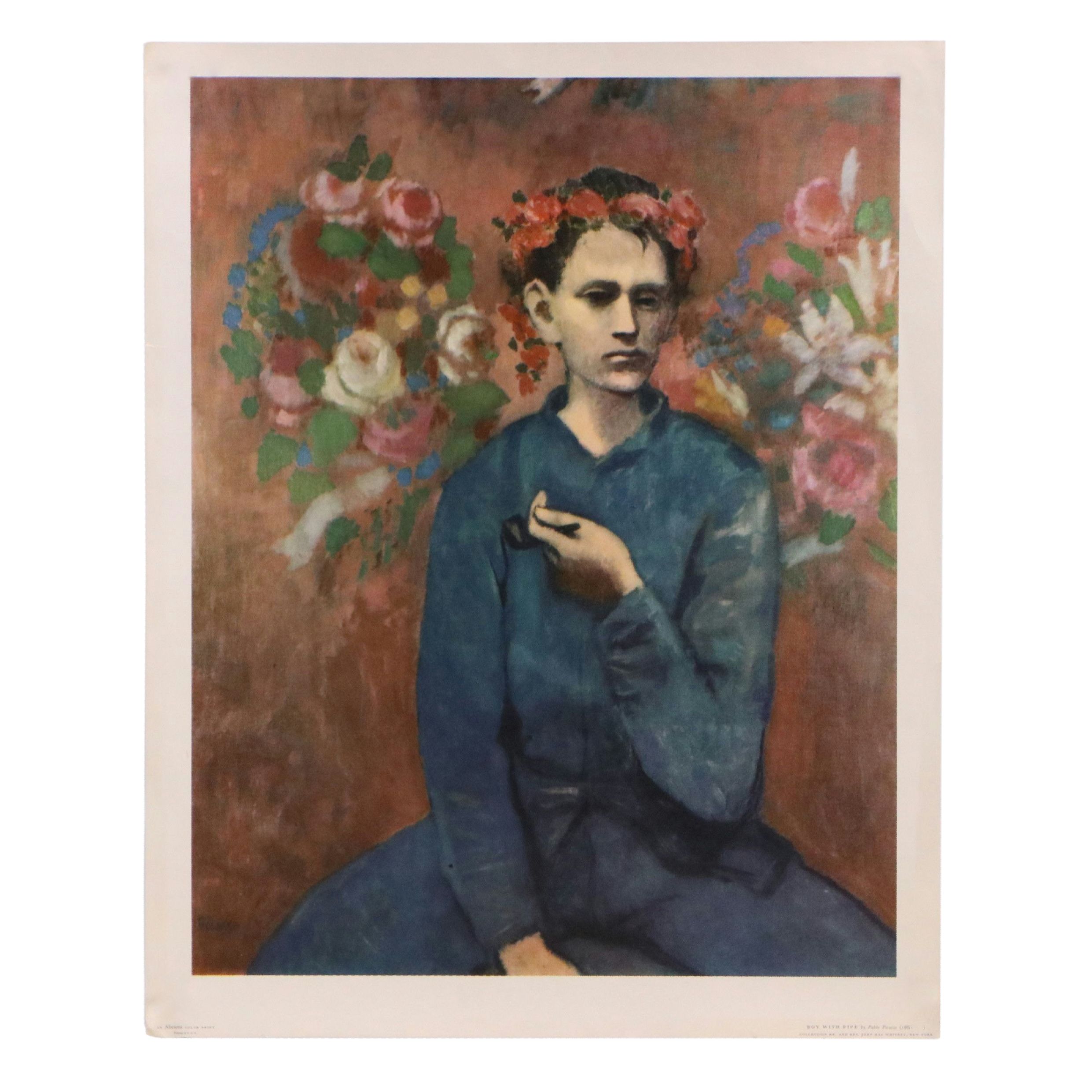 After Pablo Picasso Offset Lithograph "Boy with Pipe"