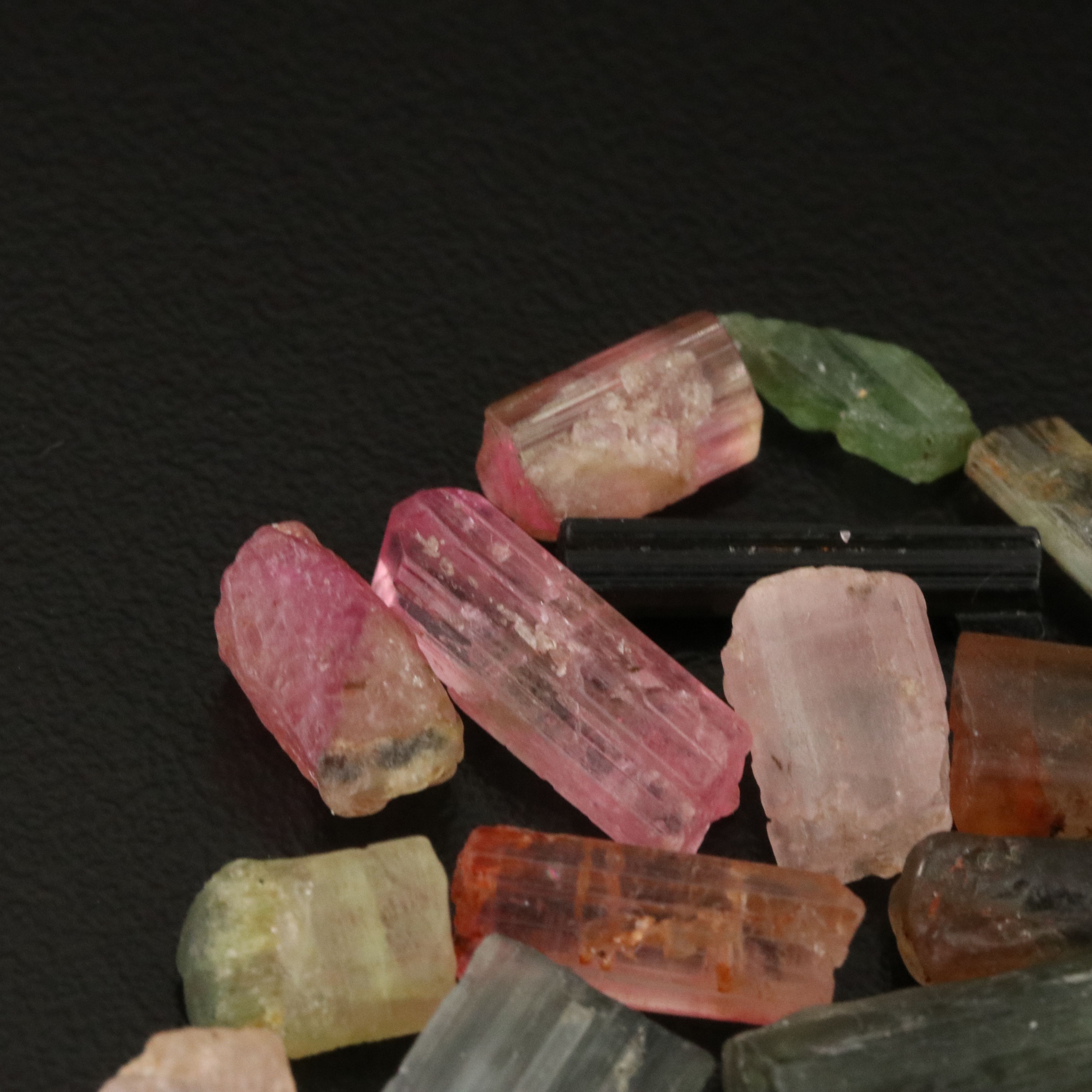 Loose 85.30 CTW Rough Multicolored Tourmaline
