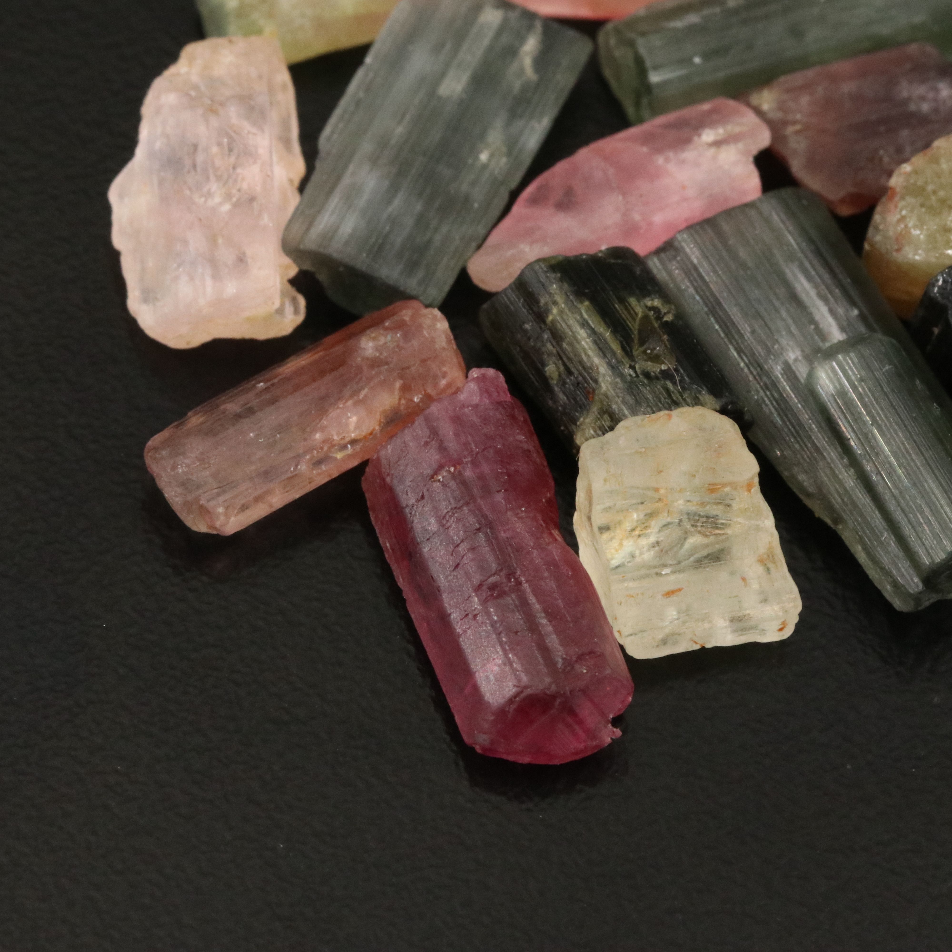 Loose 85.30 CTW Rough Multicolored Tourmaline
