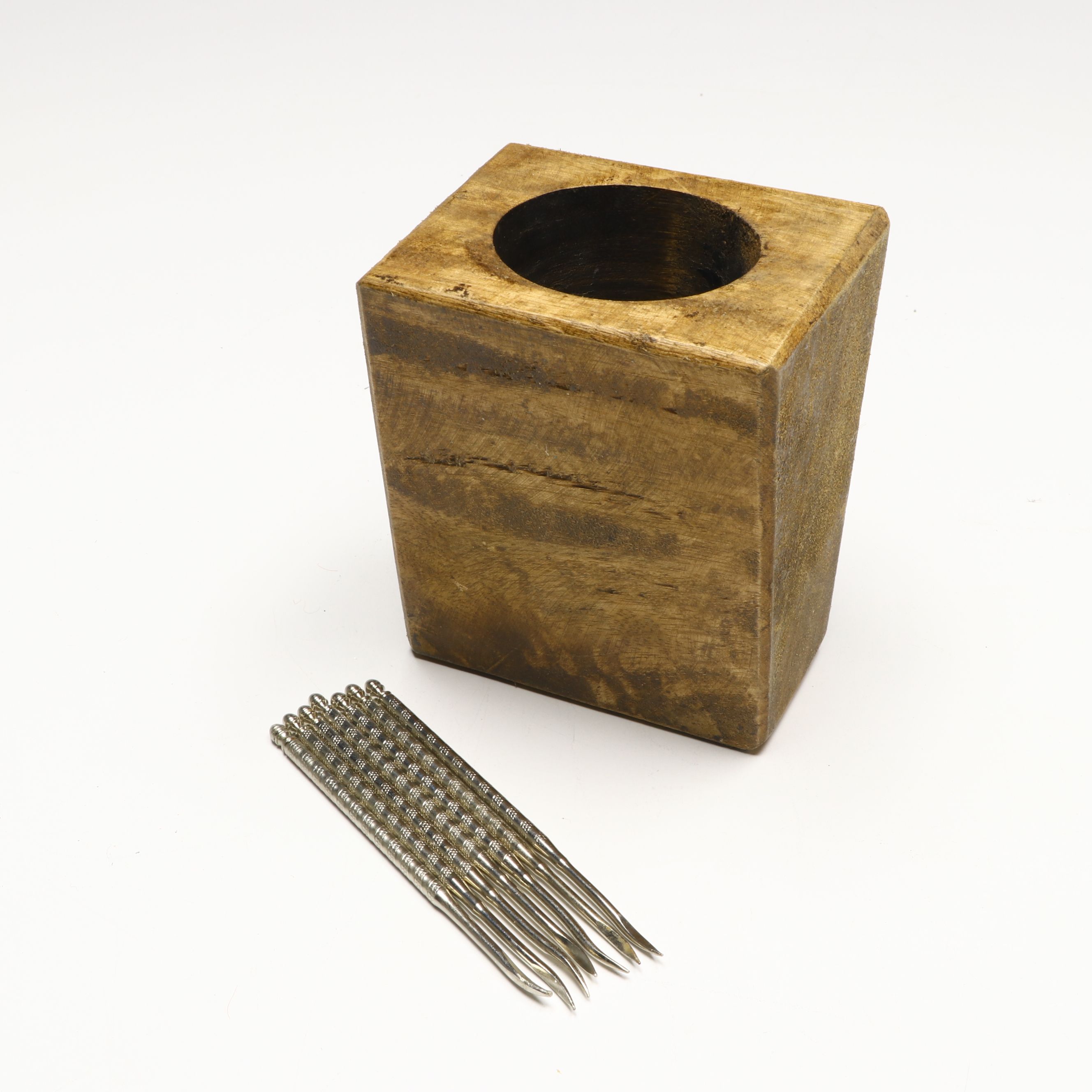 Victorian Wooden Handle Forks with Coffee Grinder and Other Decor