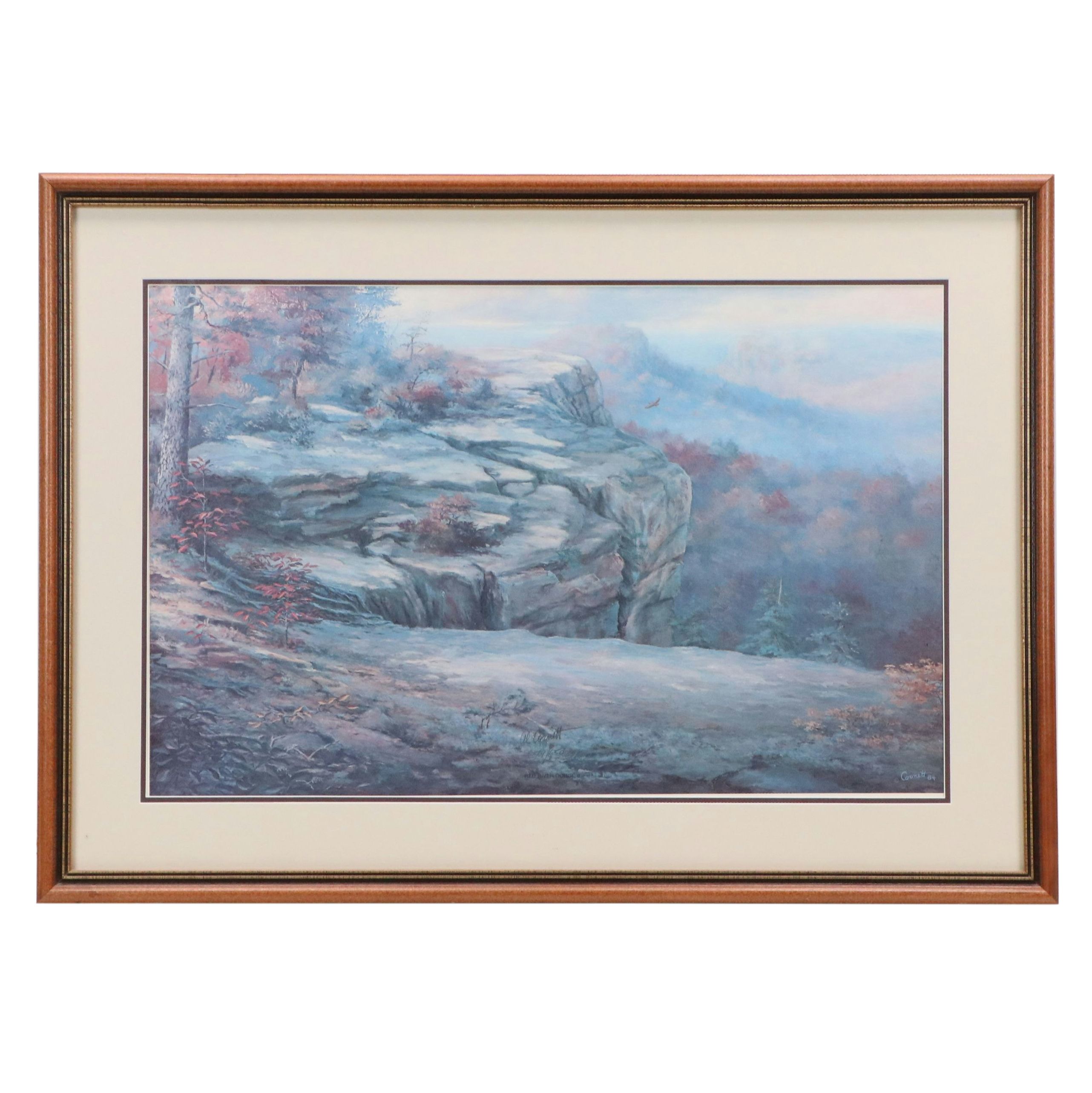 Al Cornett Offset Lithograph "Red River Gorge II," 1984