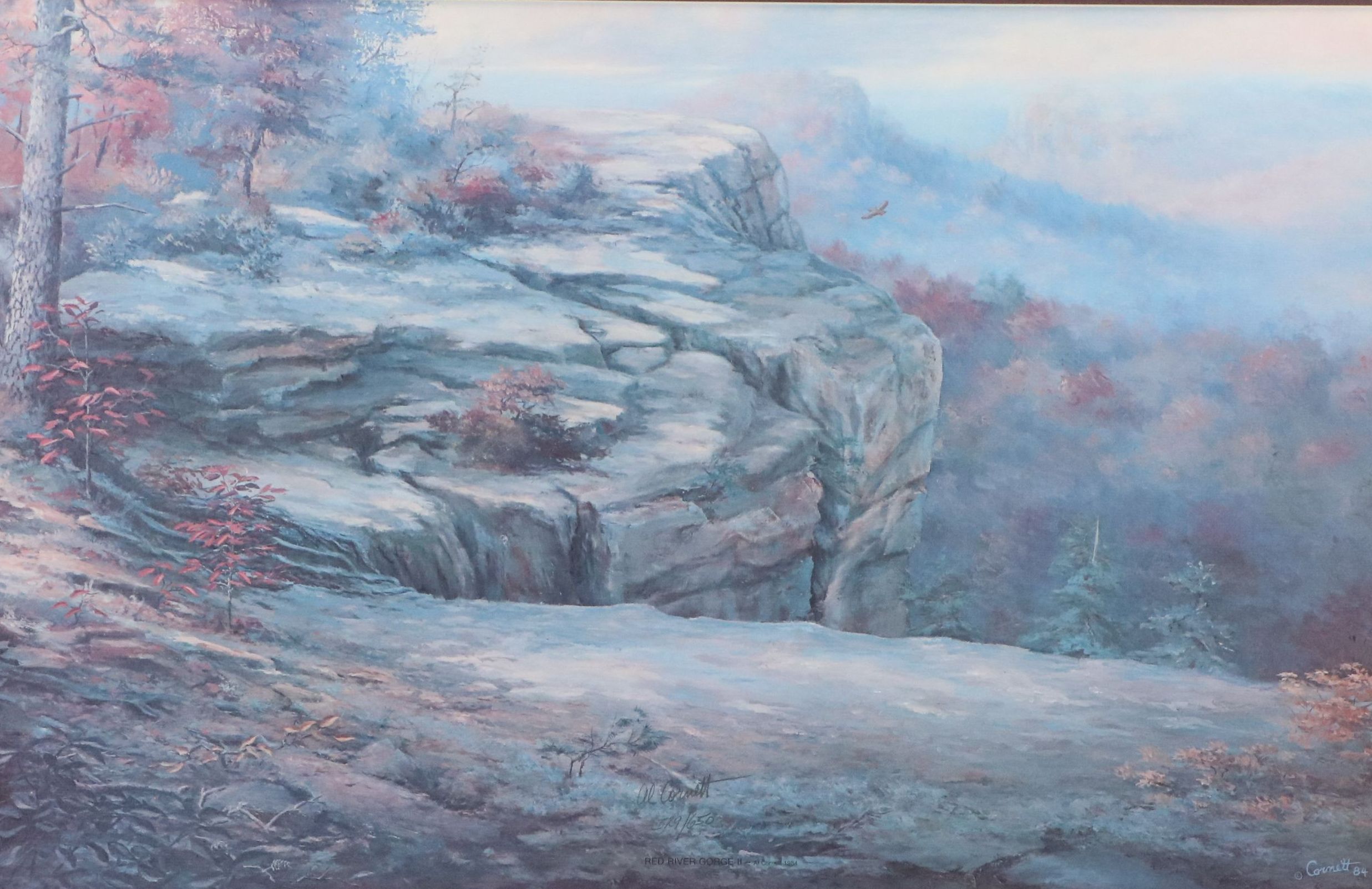 Al Cornett Offset Lithograph "Red River Gorge II," 1984