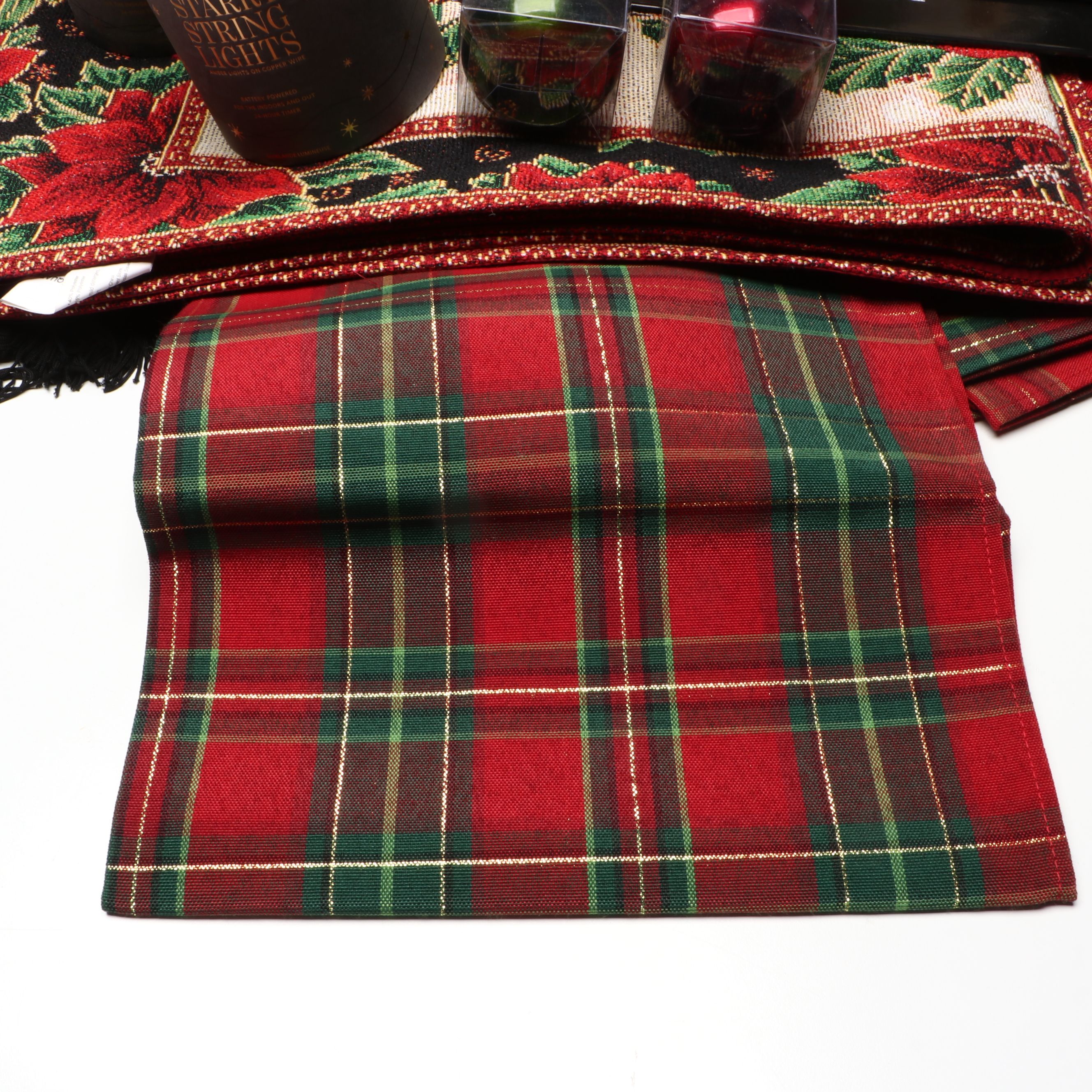 Sakura "Holiday Abundance" Ceramic Salad Plates with Other Festive Tableware