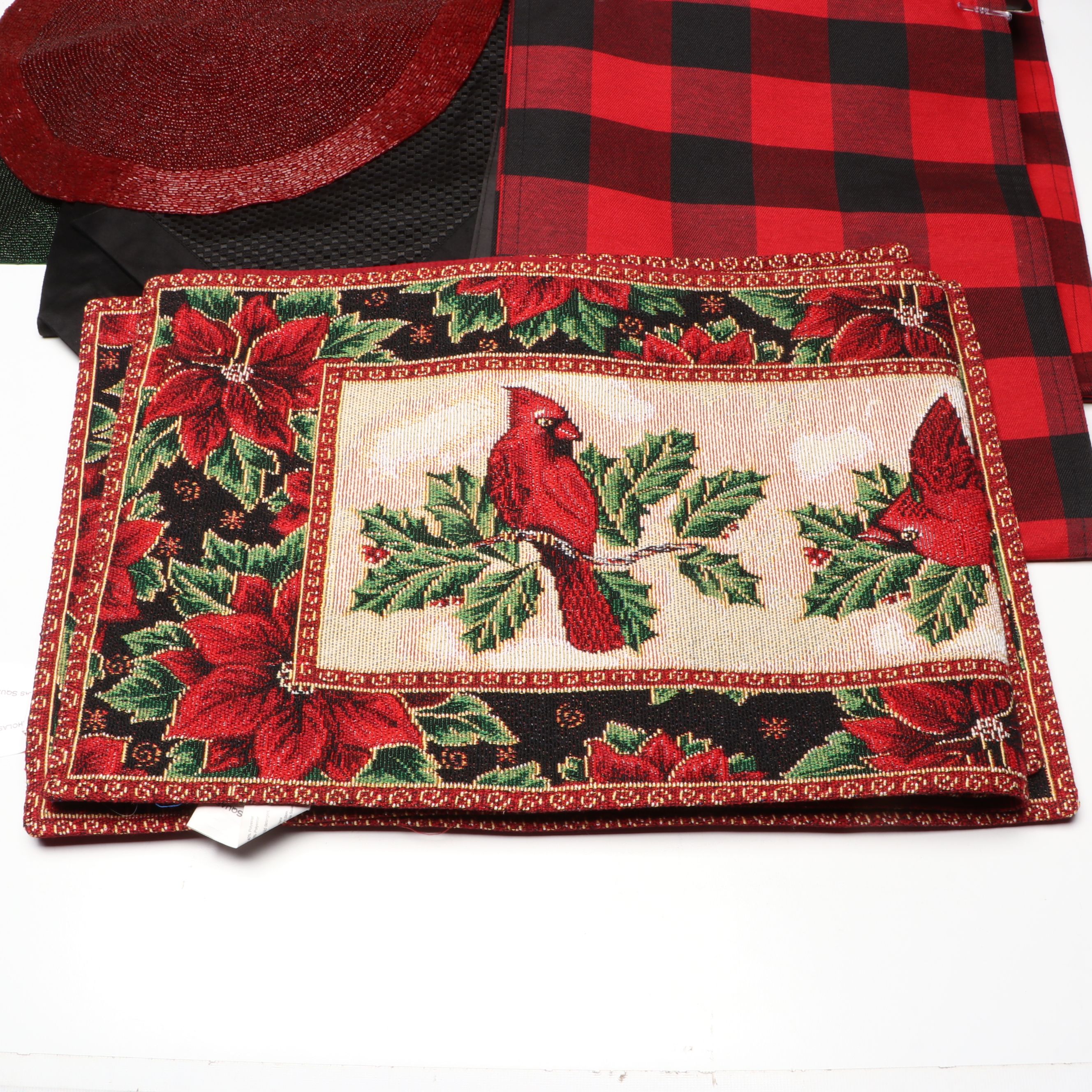 Sakura "Holiday Abundance" Ceramic Salad Plates with Other Festive Tableware