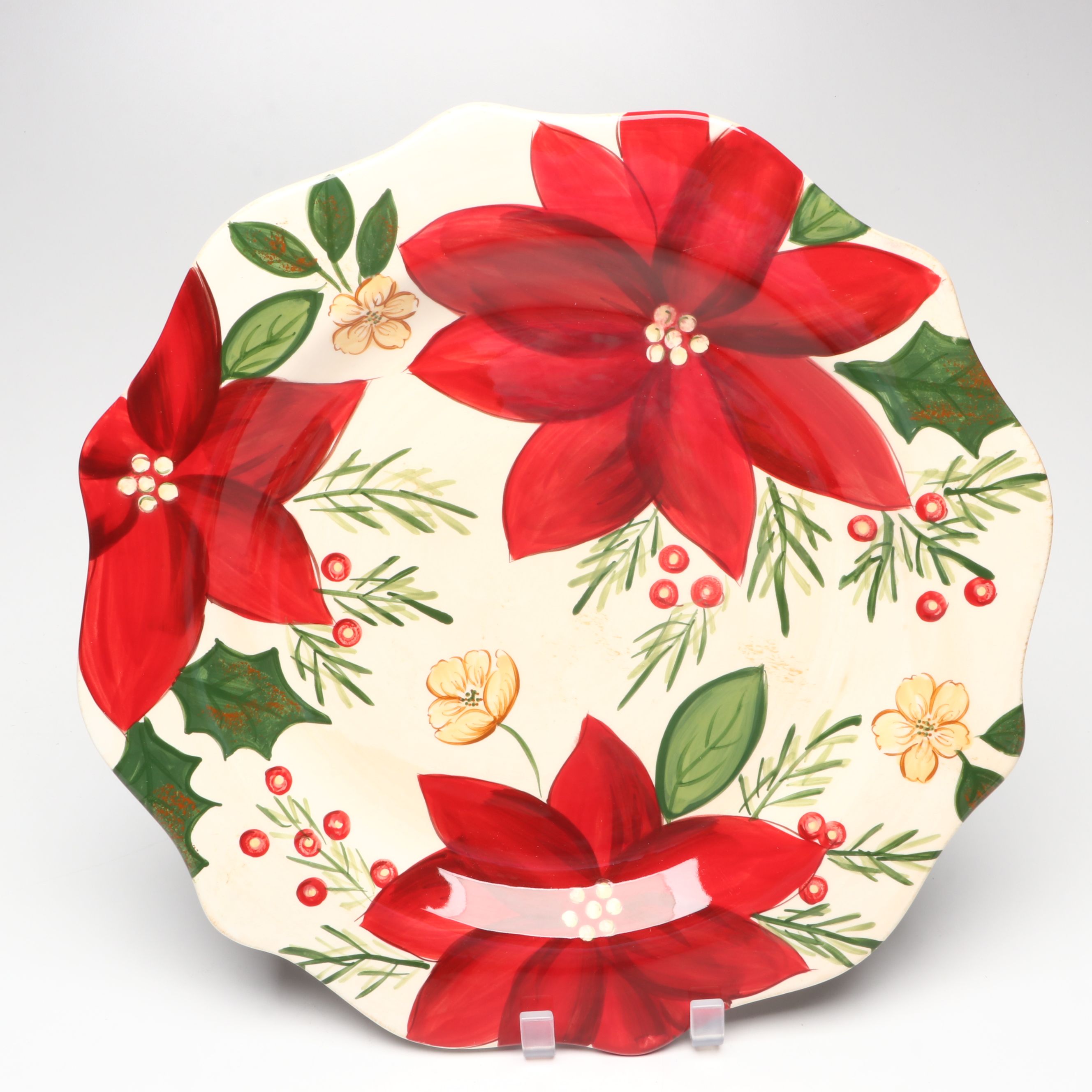 Sakura "Holiday Abundance" Ceramic Salad Plates with Other Festive Tableware