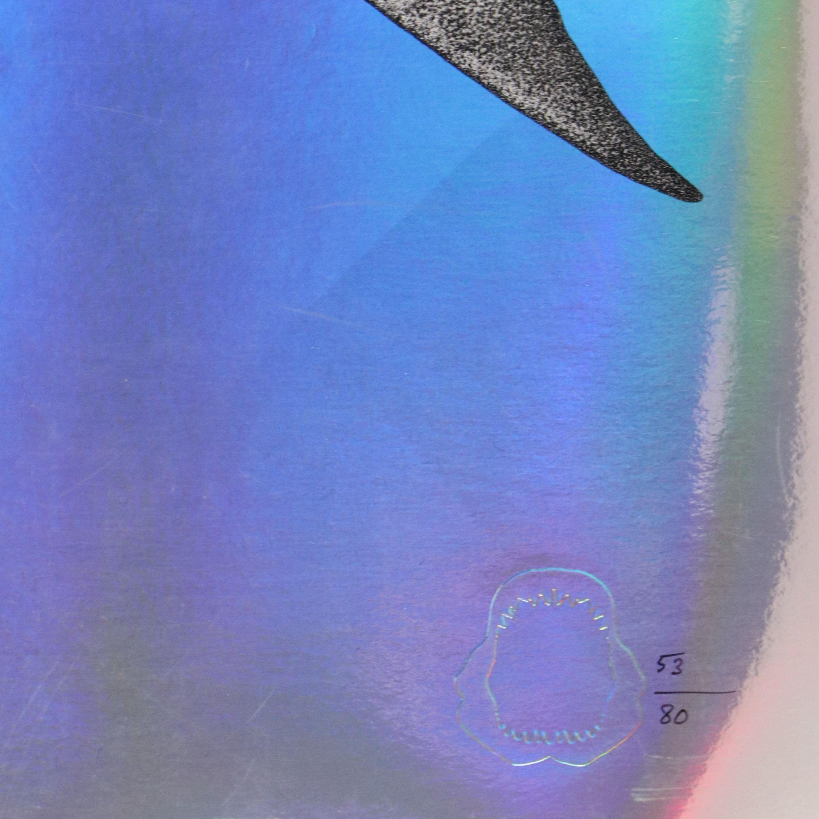 TH Serigraph of Man Inside Shark with Harpoon, 21st Century