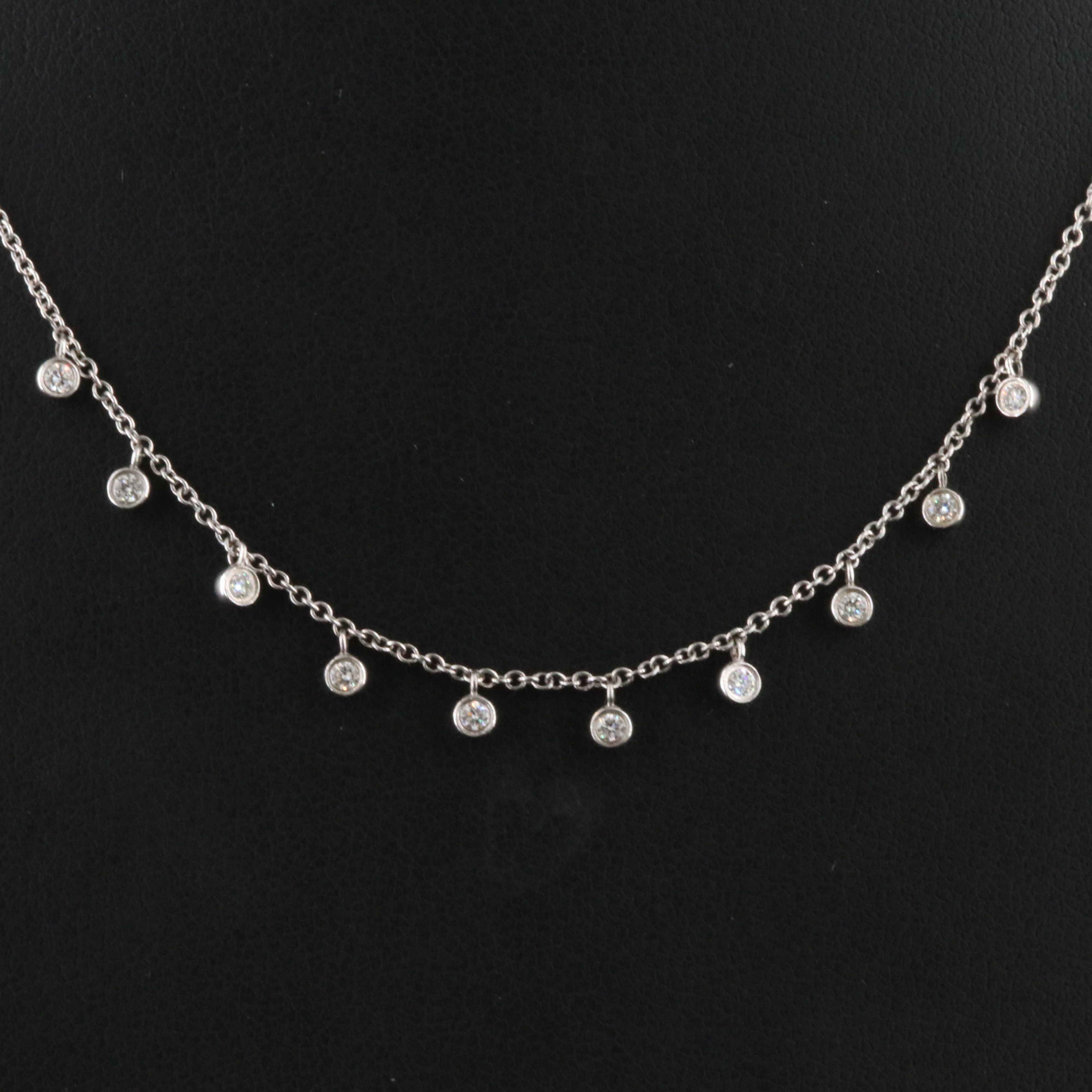 14K 0.32 CTW Diamond Fringe Necklace