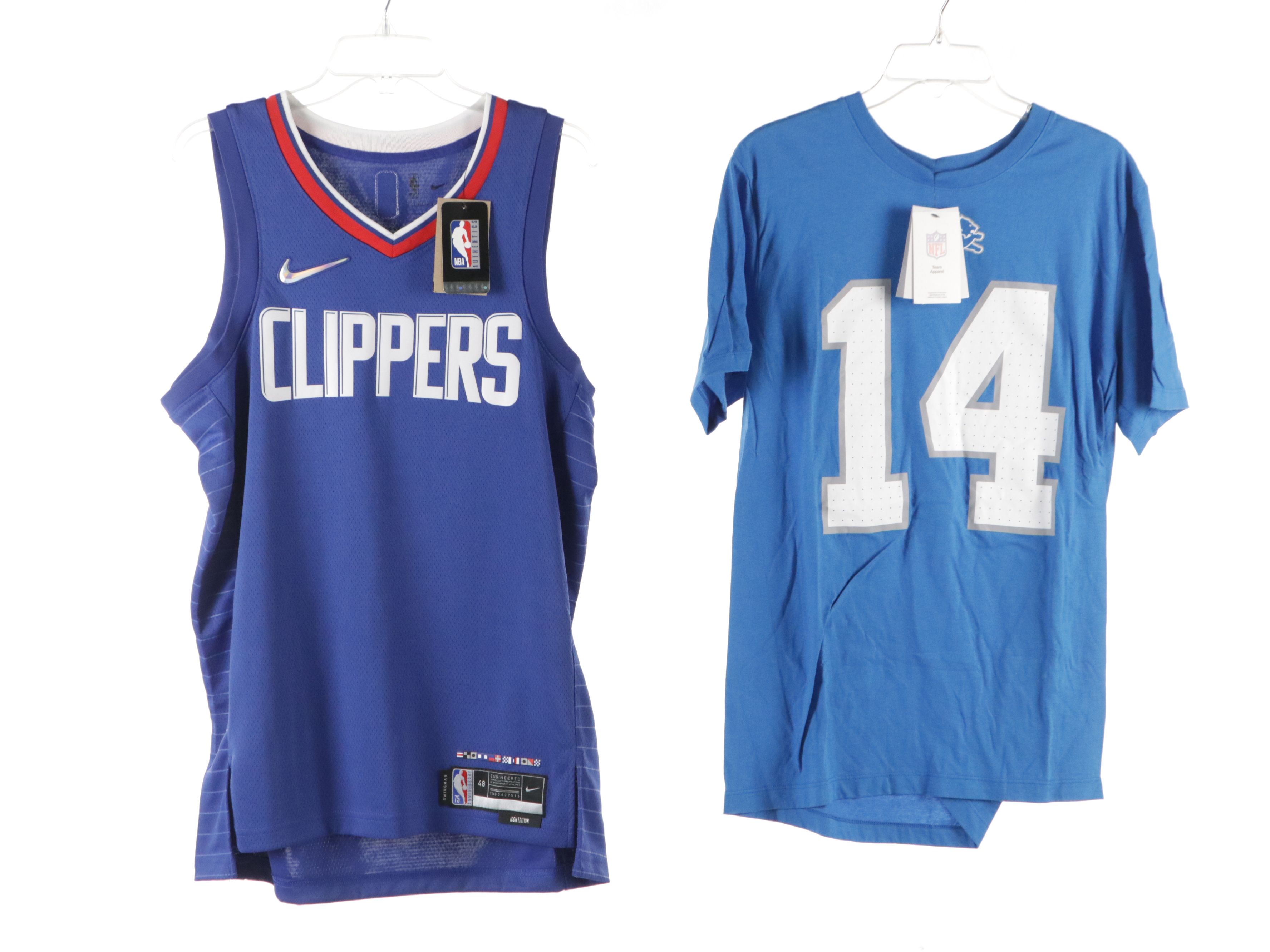 Men's Clippers Jersey, Boston Celtics Bomber and The Lions T-Shirt & Jacket