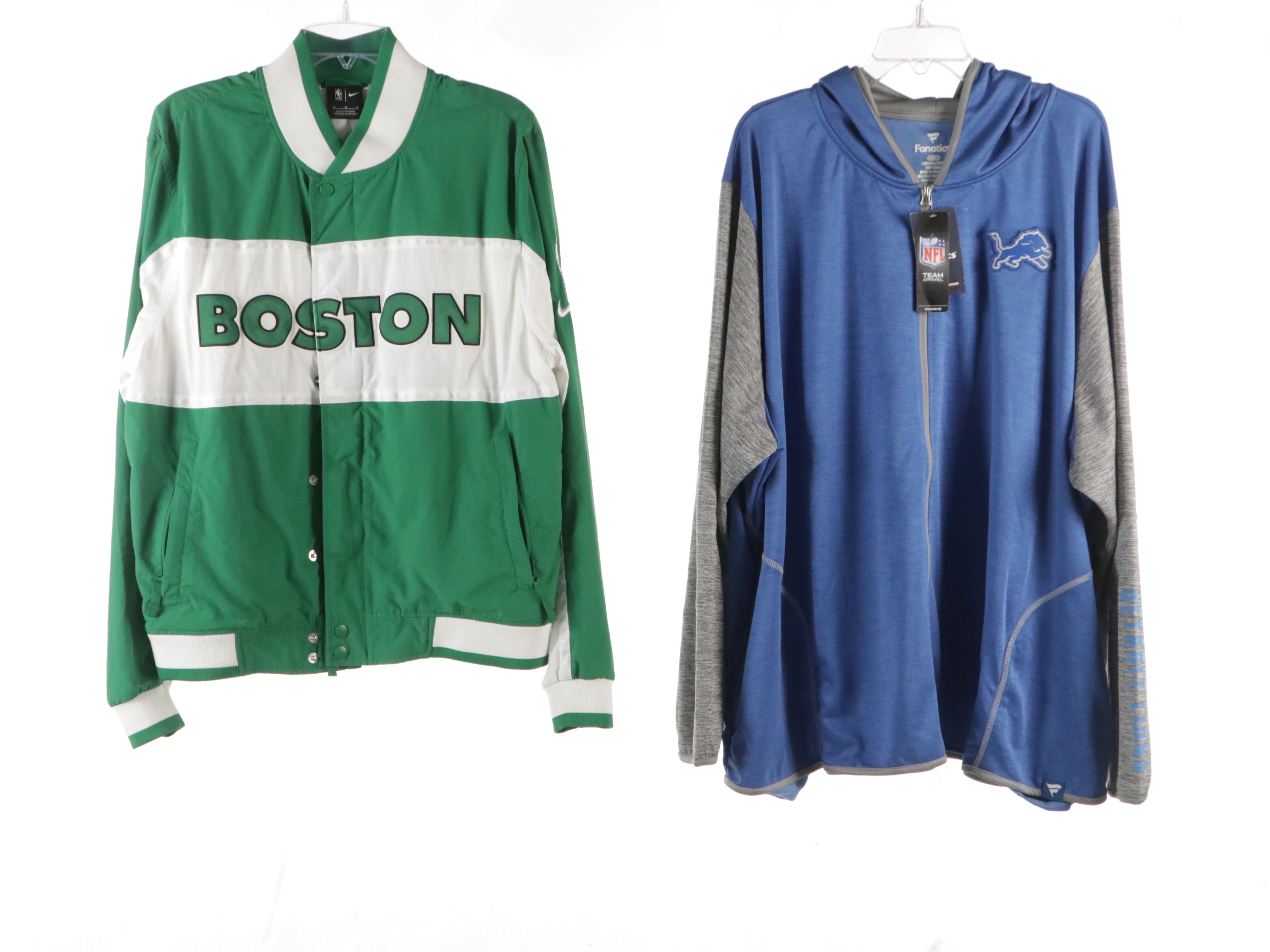 Men's Clippers Jersey, Boston Celtics Bomber and The Lions T-Shirt & Jacket