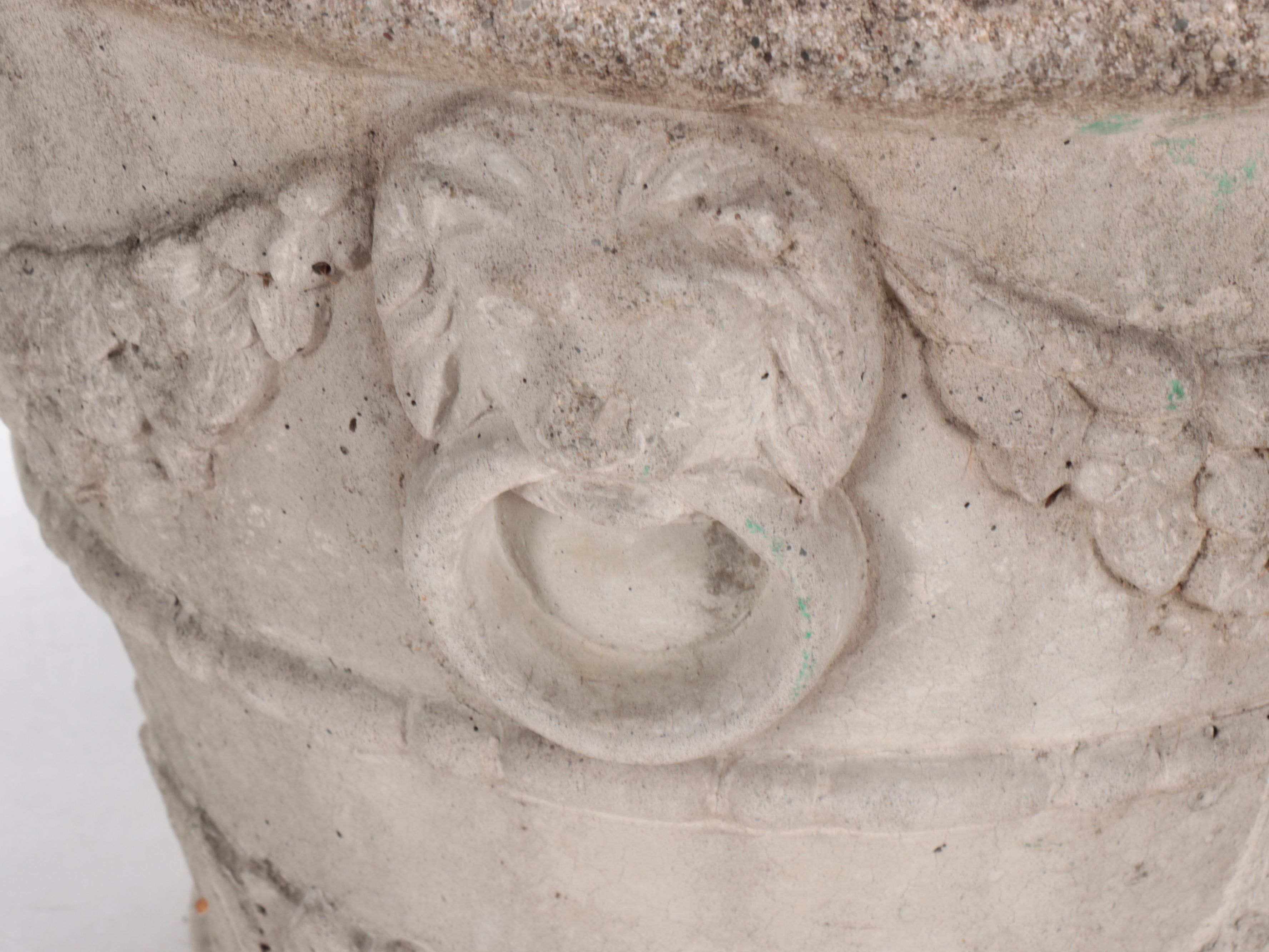 Pair of Denmar VI Neoclassical Style Concrete Planters, 1969