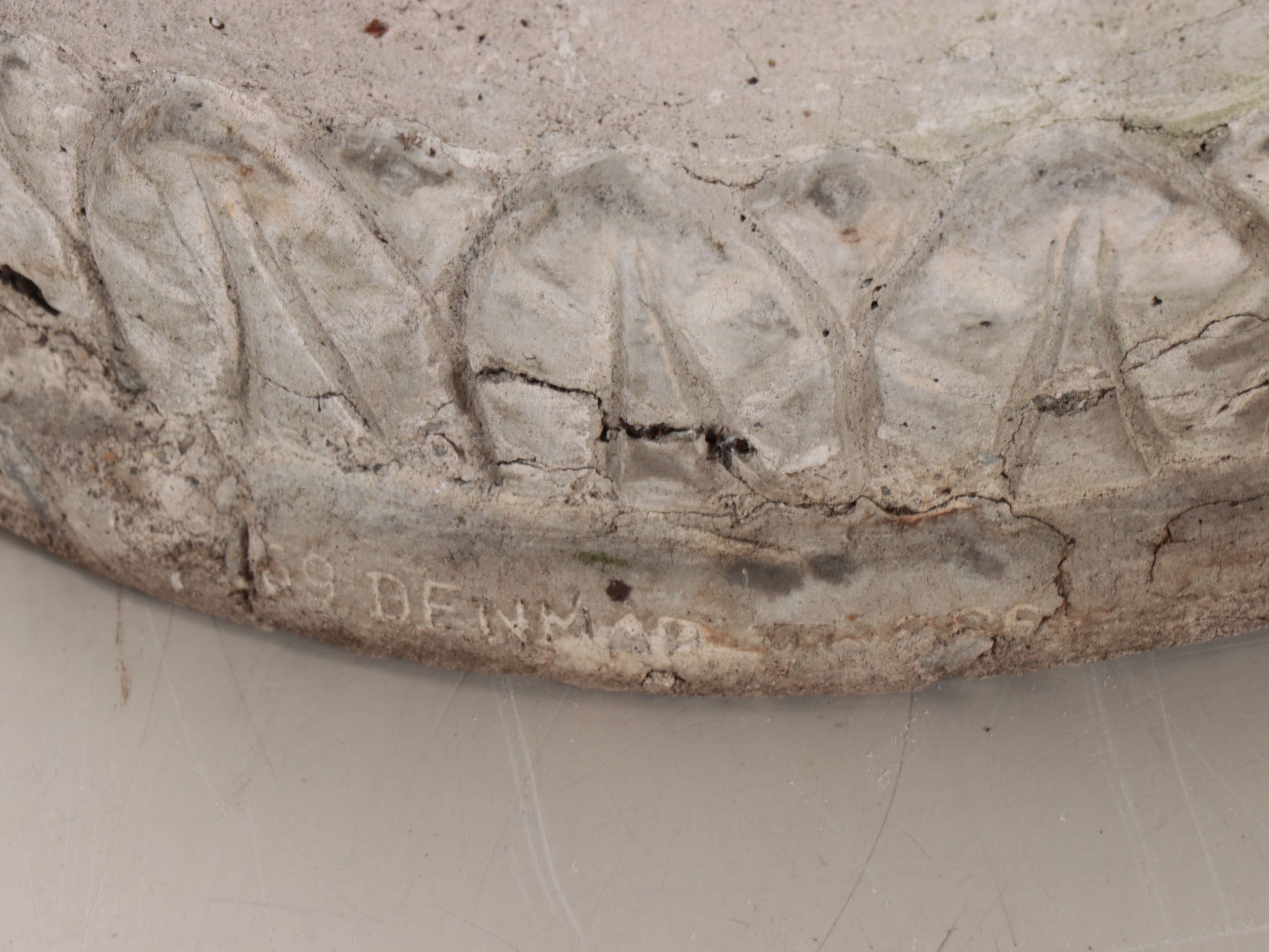 Pair of Denmar VI Neoclassical Style Concrete Planters, 1969