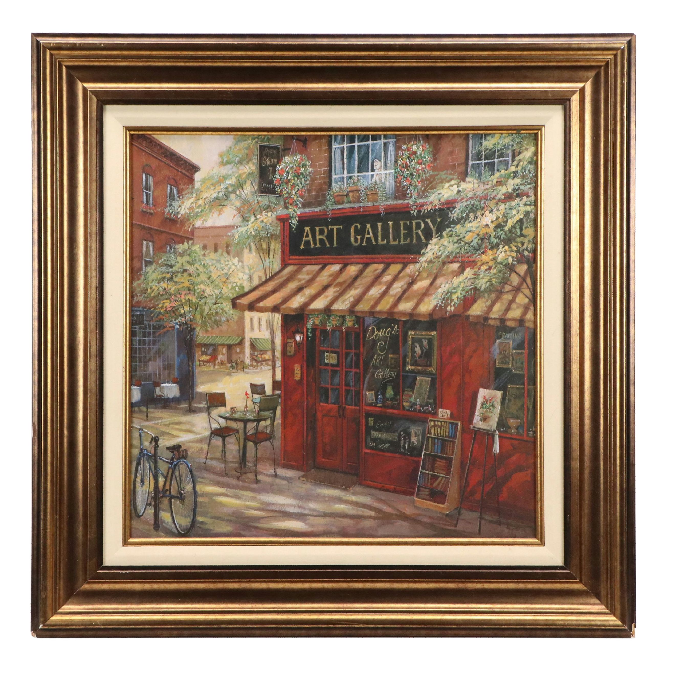 After Ruane Manning Offset Lithograph "Doug's Art Gallery," 21st Century