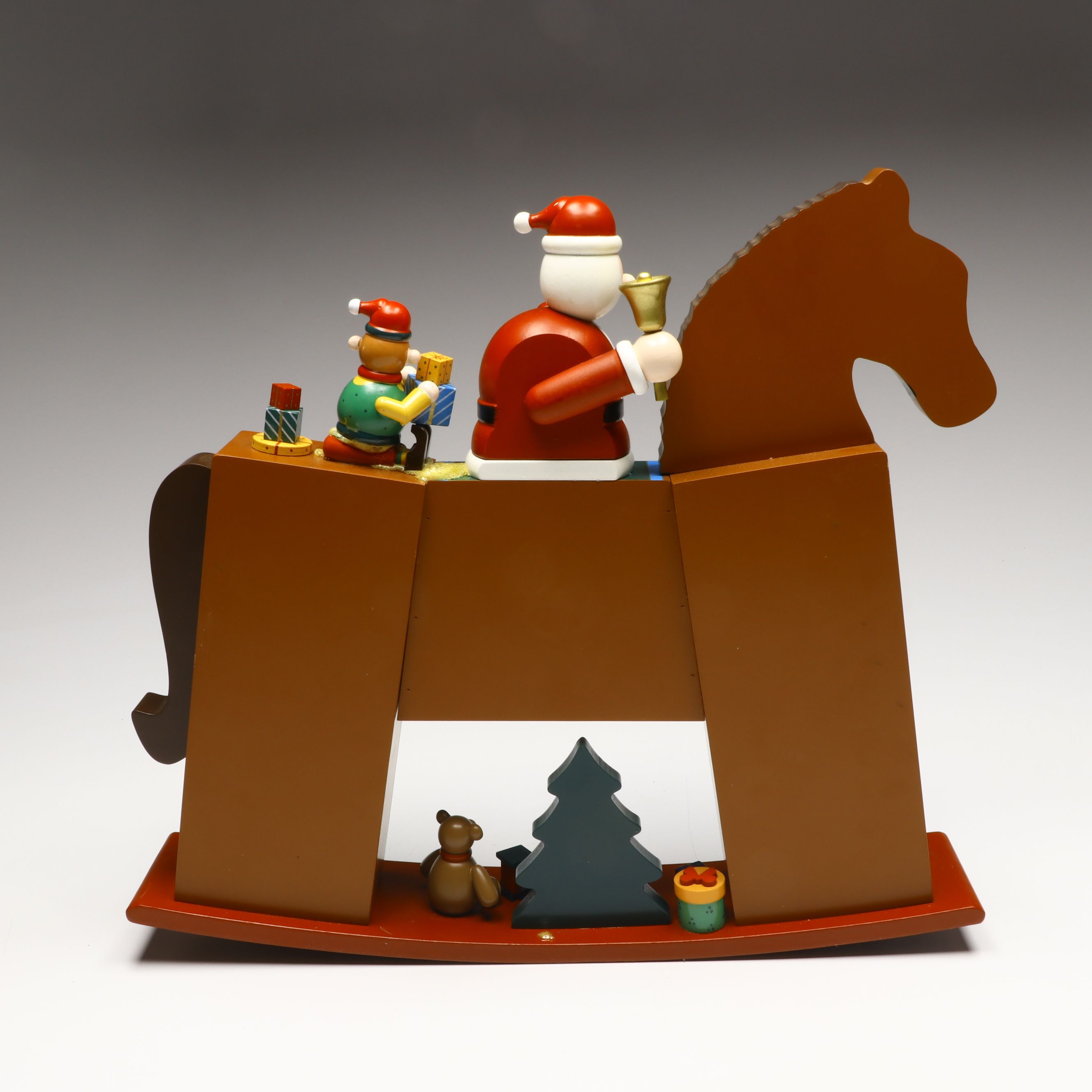 Wooden Rocking Horse and Other Drawered Advent Calendars