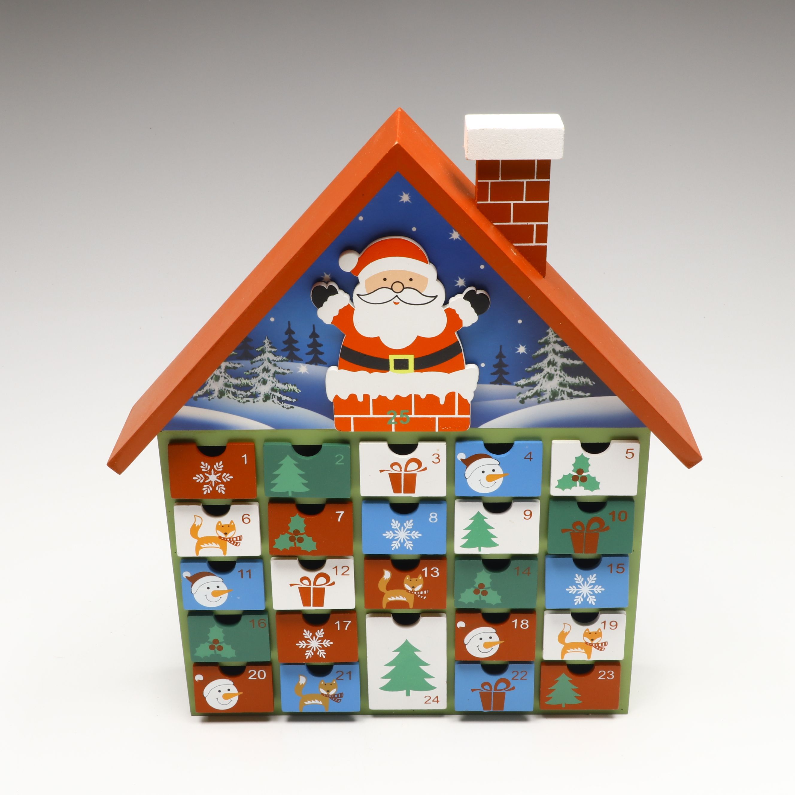 Wooden Rocking Horse and Other Drawered Advent Calendars