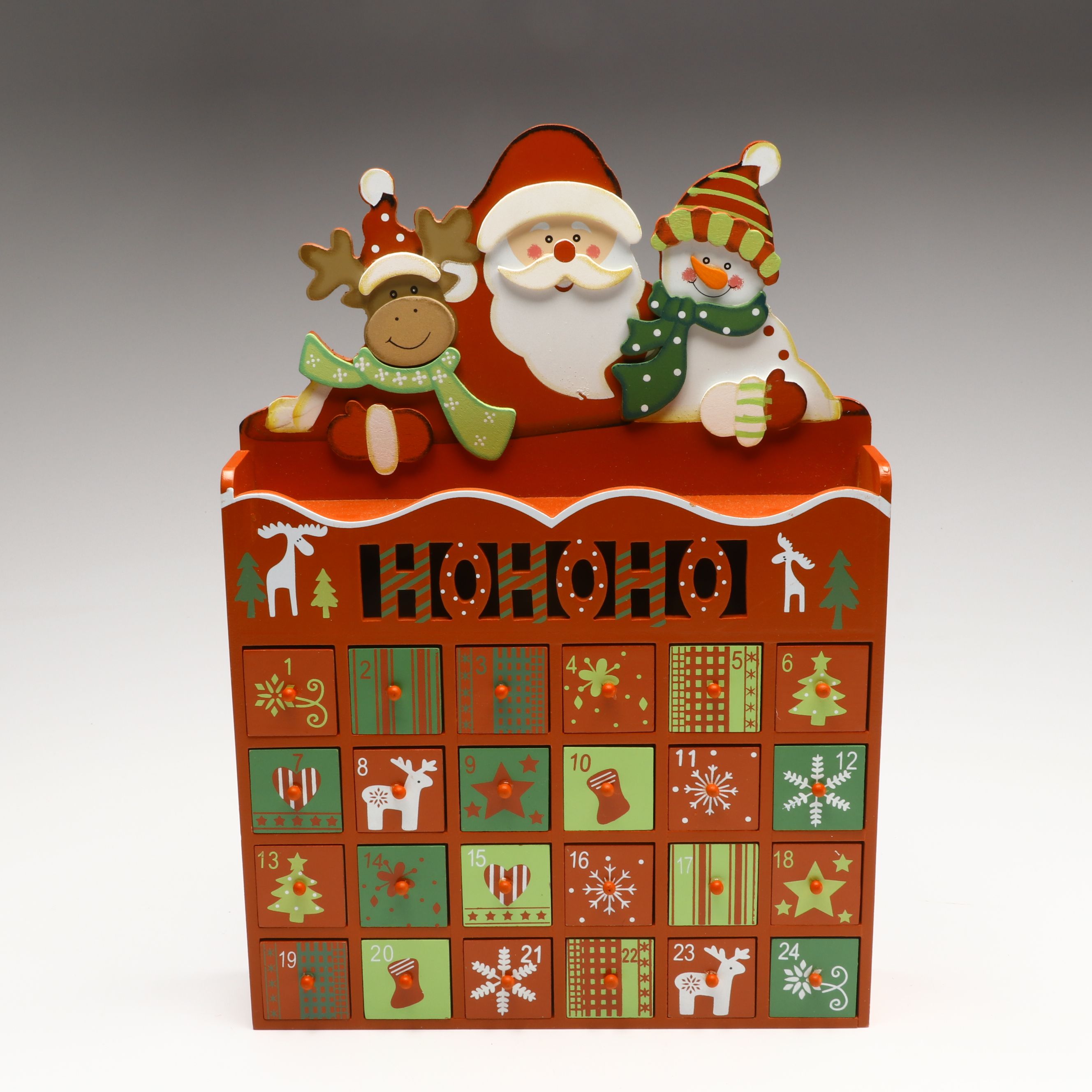 Wooden Rocking Horse and Other Drawered Advent Calendars