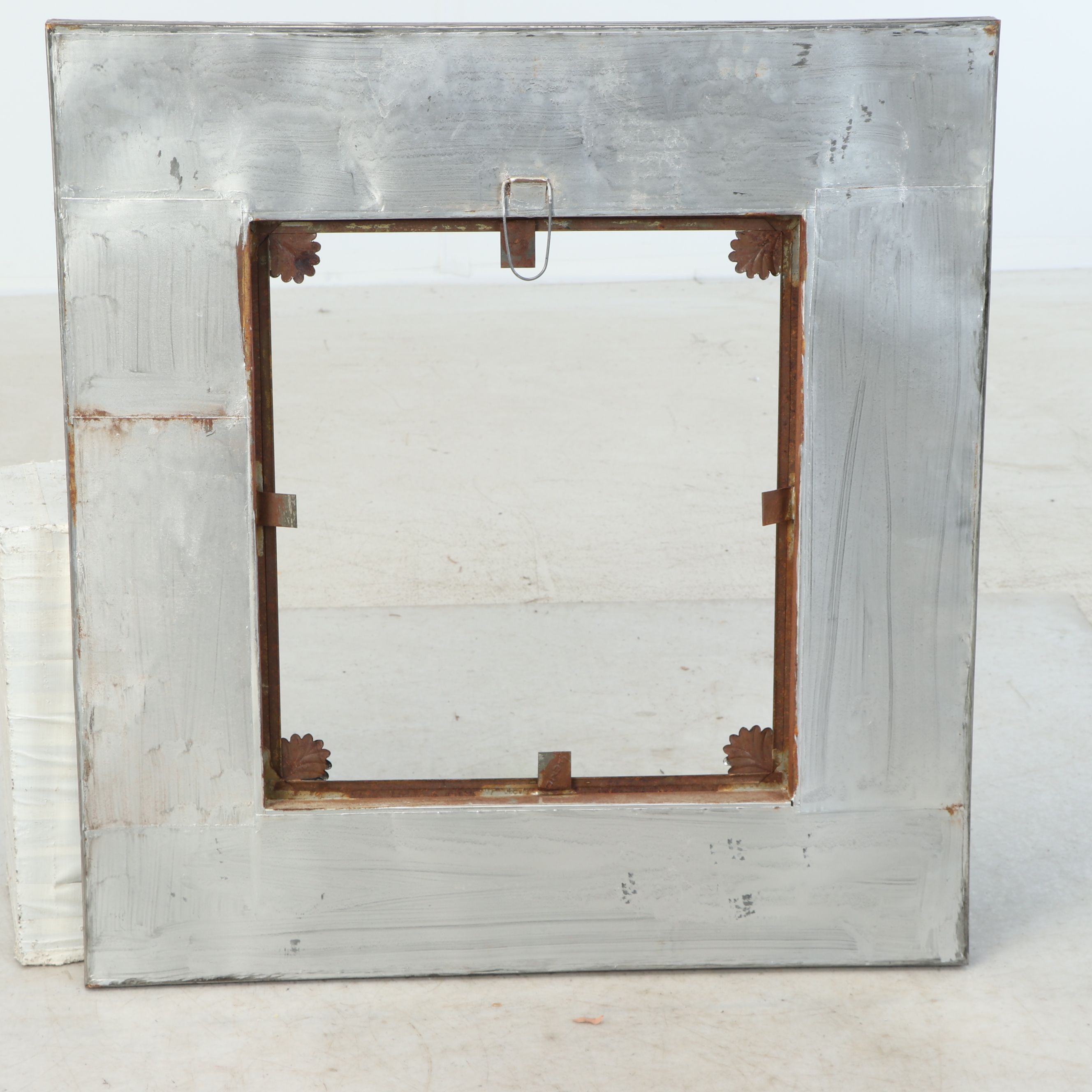 Mexican Embossed Silver Finish Metal Frame