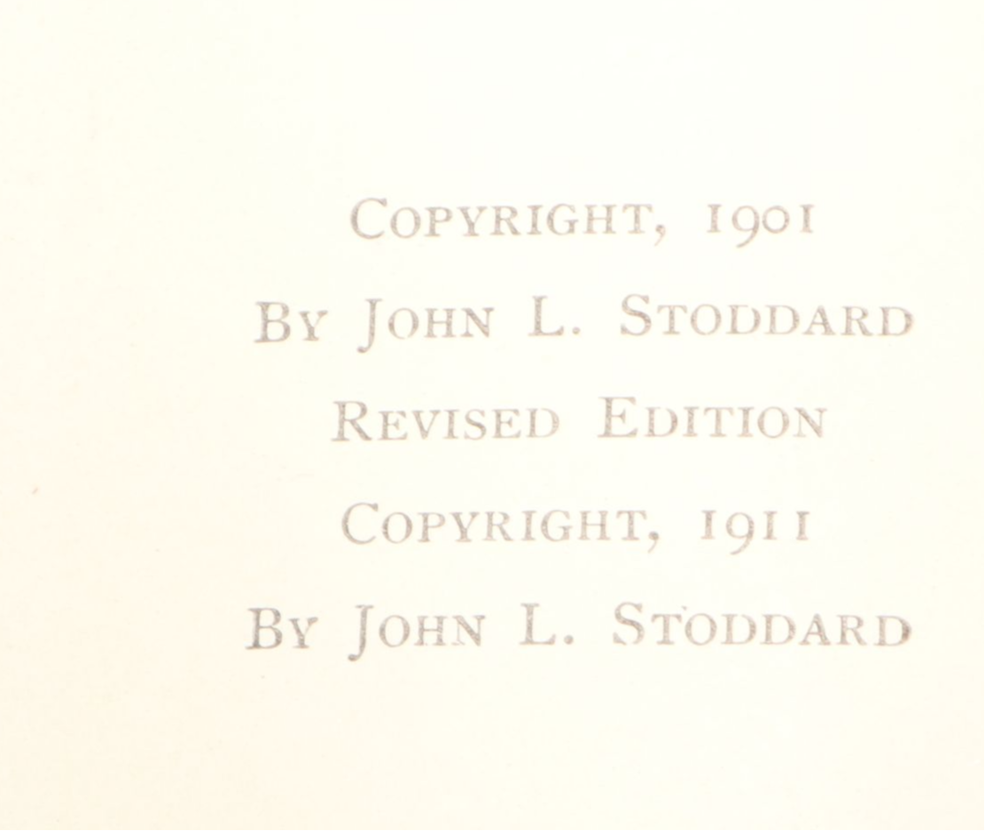 "Southern California" and "Paris" with Other Lecture Books by John L. Stoddard