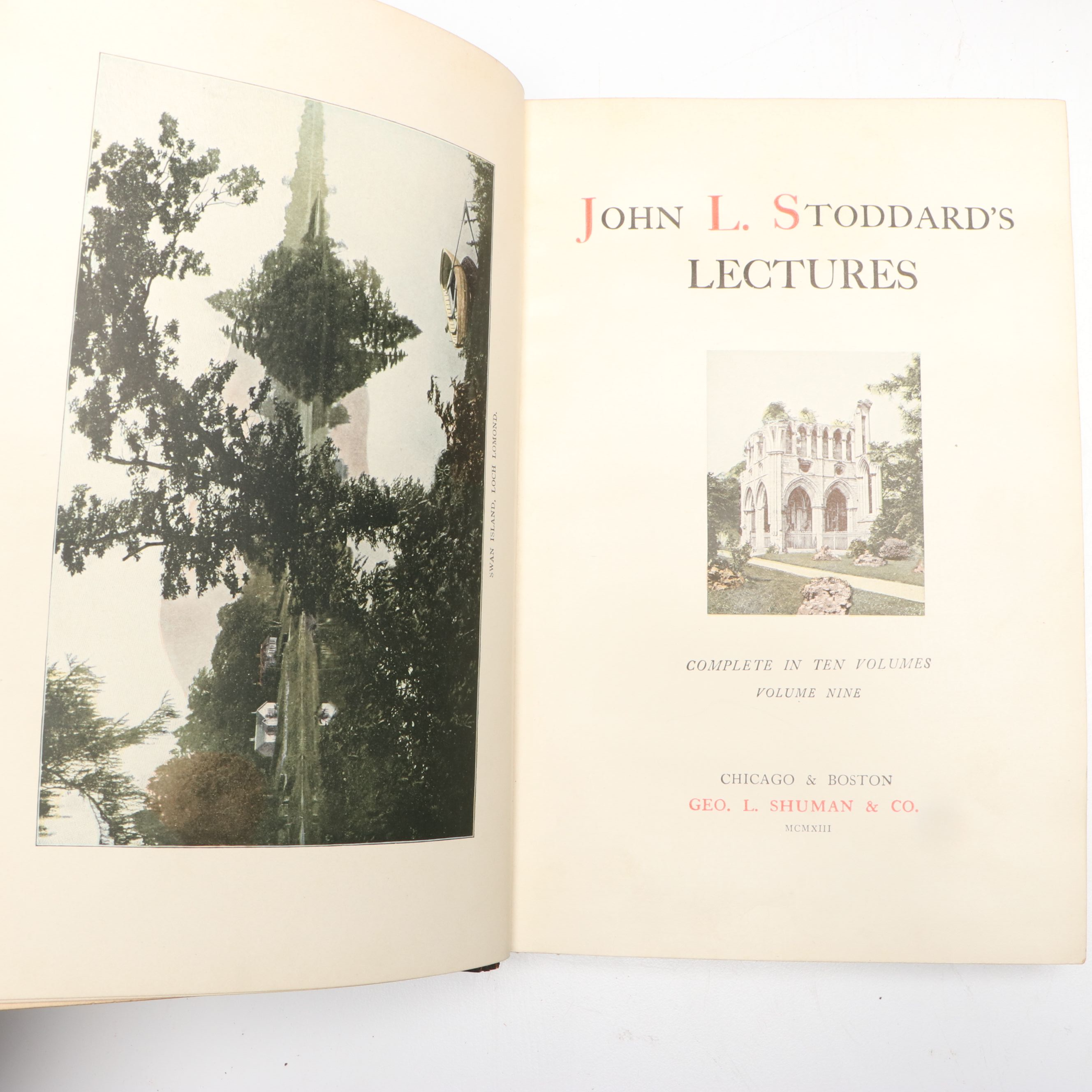 "Southern California" and "Paris" with Other Lecture Books by John L. Stoddard