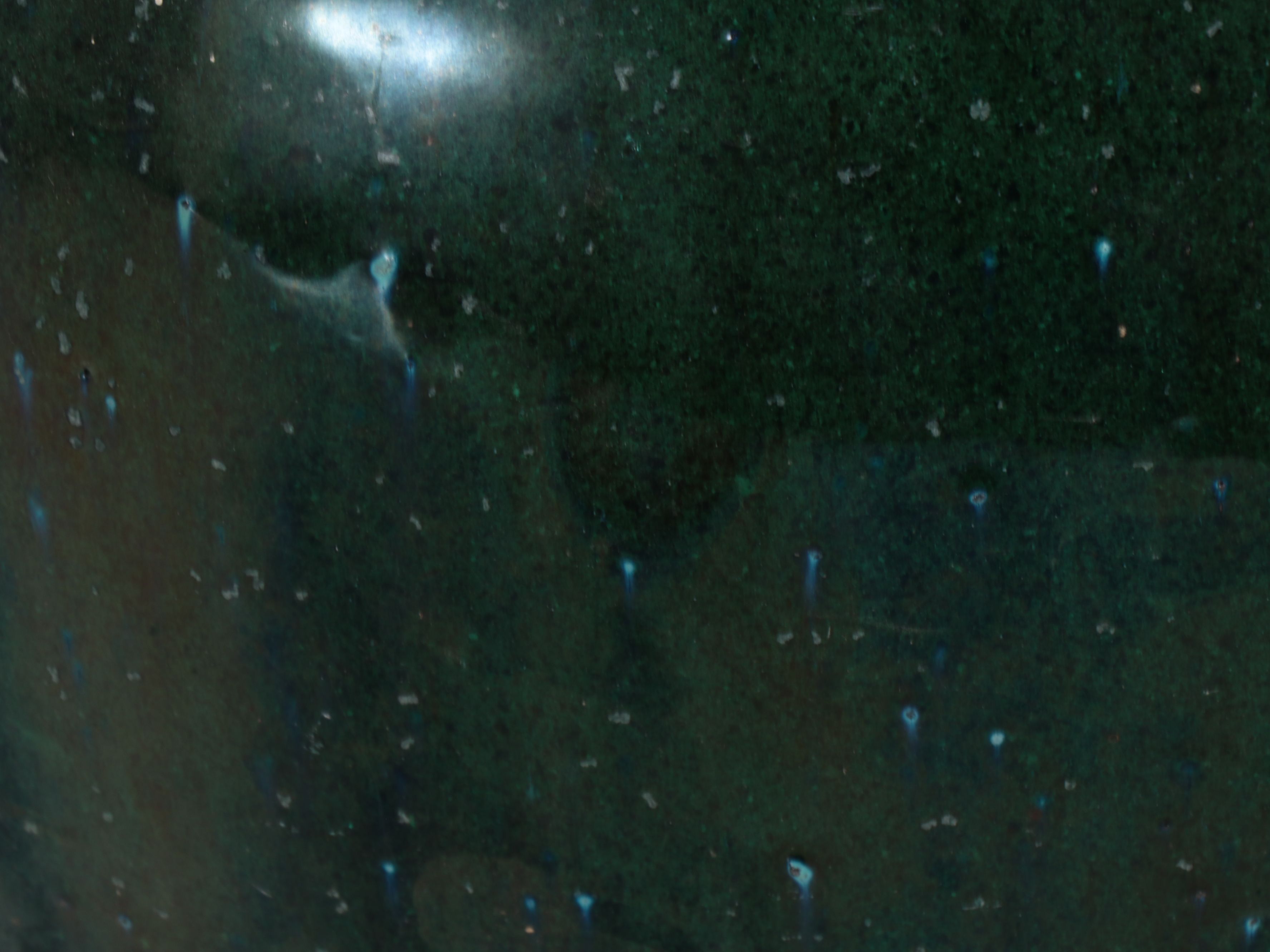 Green Speckle Ceramic Outdoor Planter