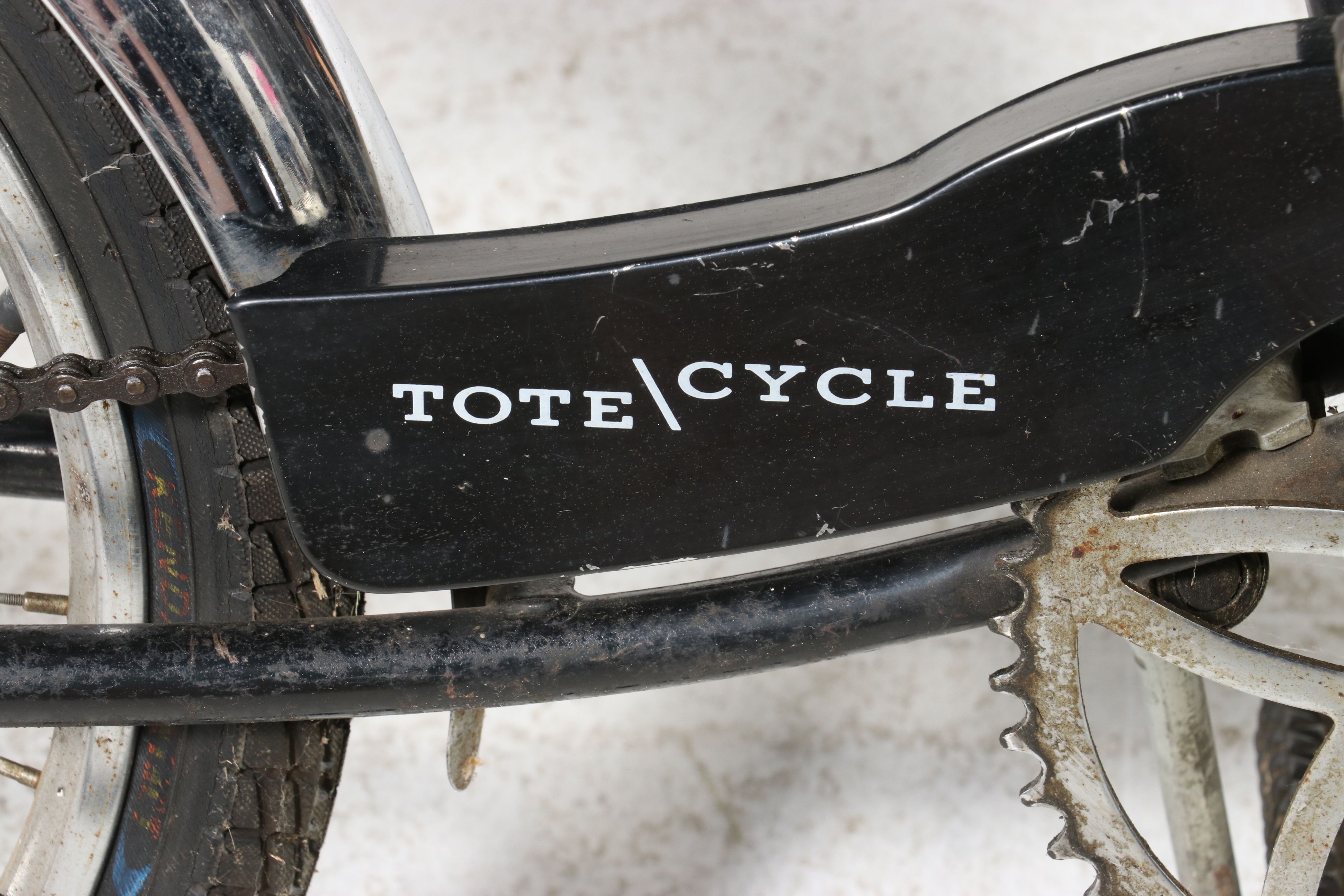 Schwinn for Sears "Tote/Cycle" Black Bicycle, Mid-20th Century