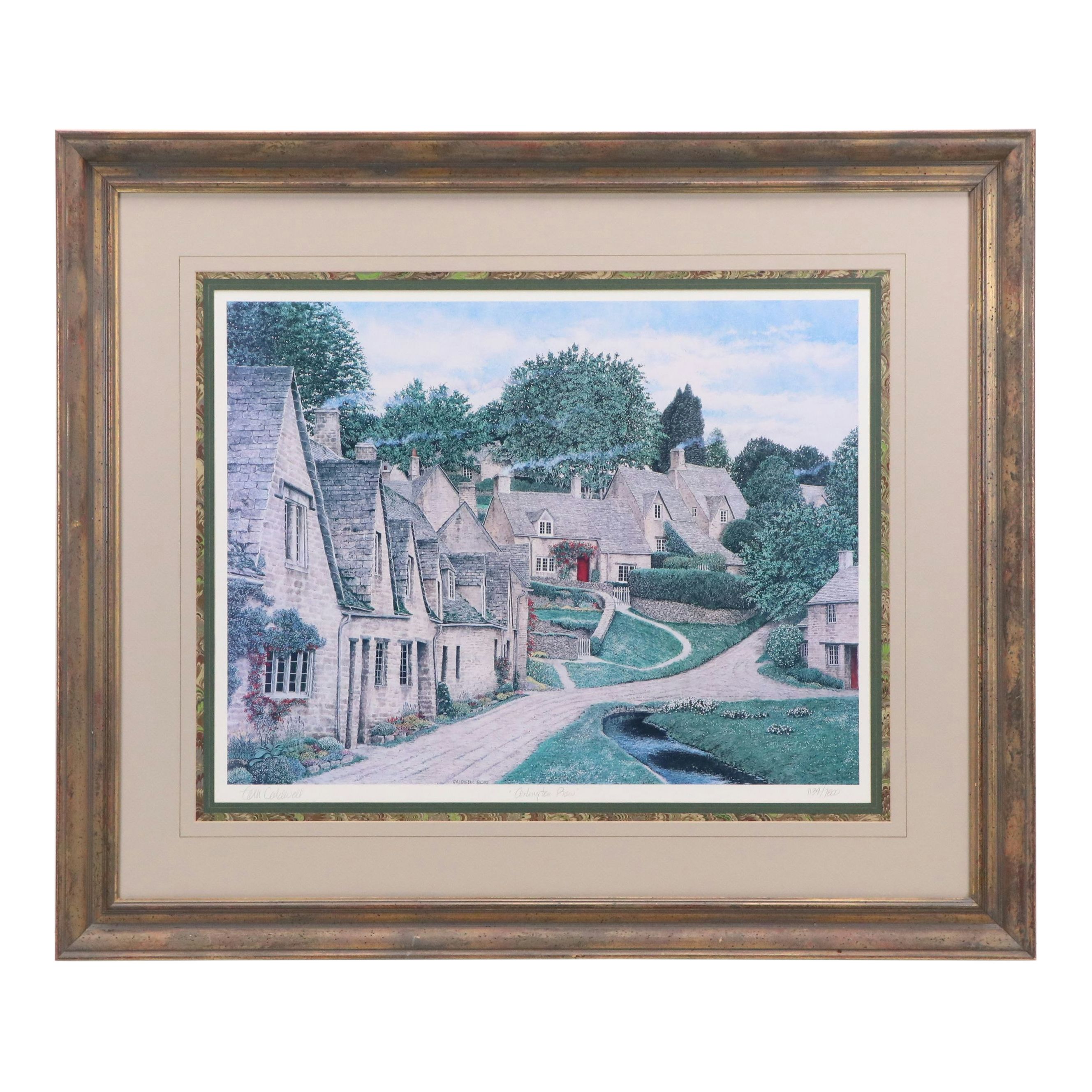 Tom Caldwell Offset Lithograph "Arlington Row," 1995