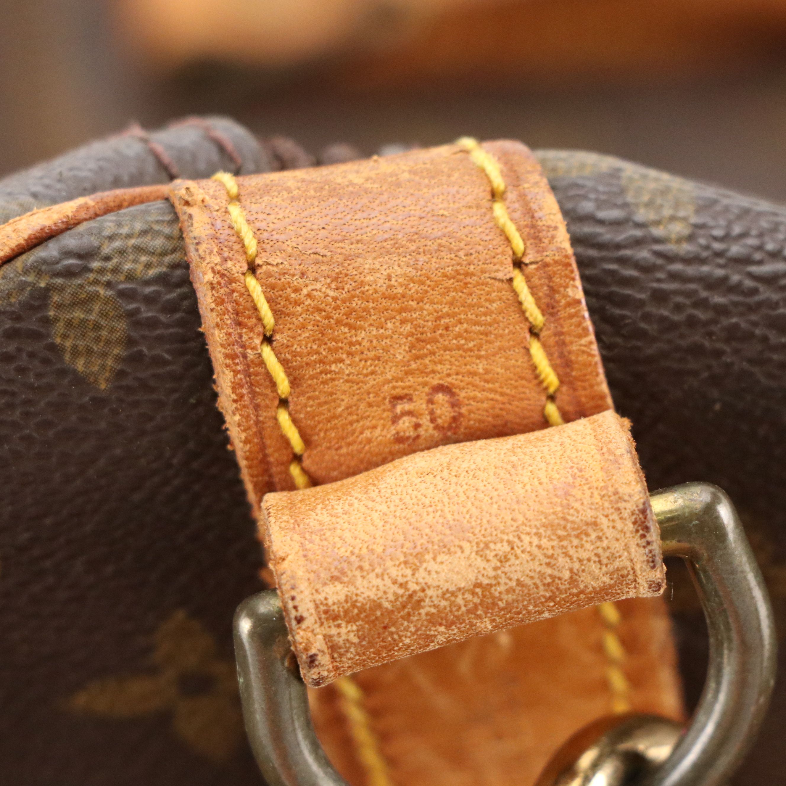 Louis Vuitton Keepall 50 Bandoulière Bag in Monogram Canvas and Vachetta Leather