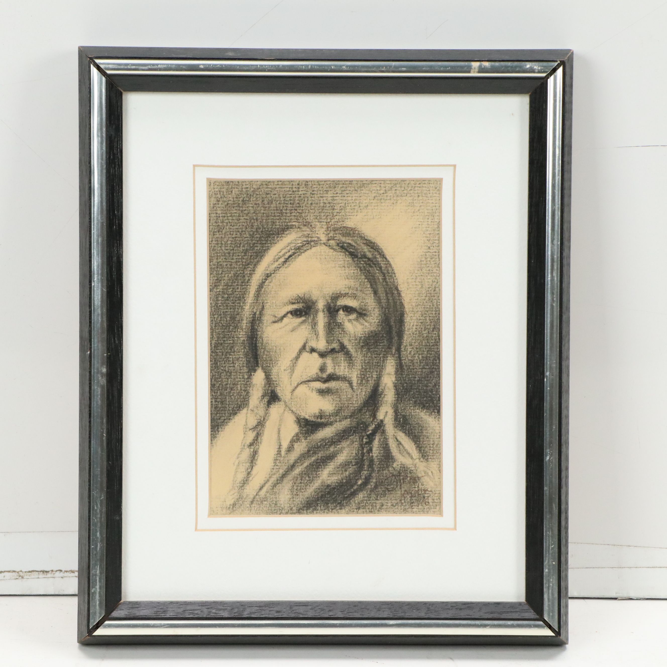 Graphite Portraits of Older Men, Late 20th Century