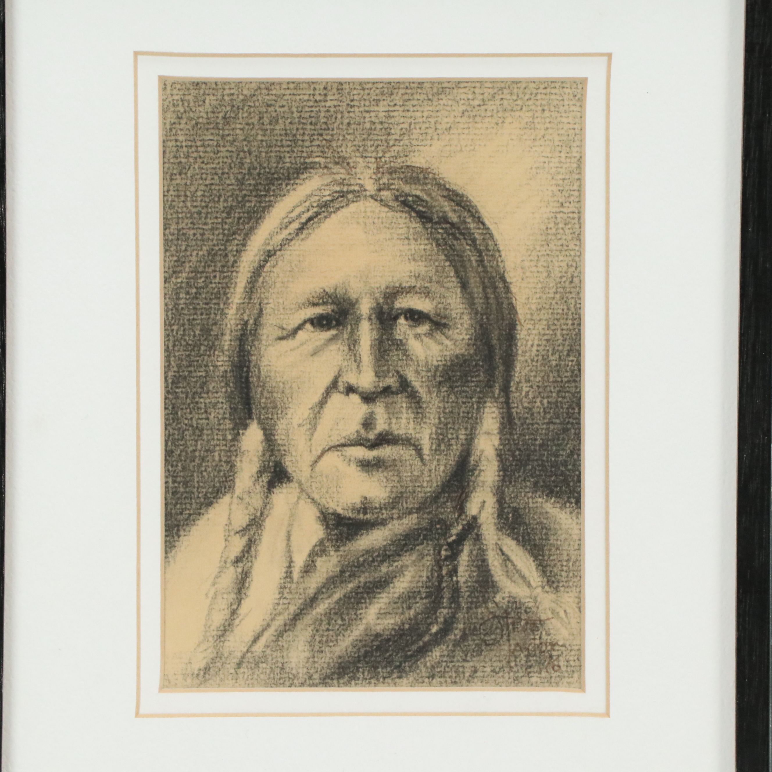 Graphite Portraits of Older Men, Late 20th Century