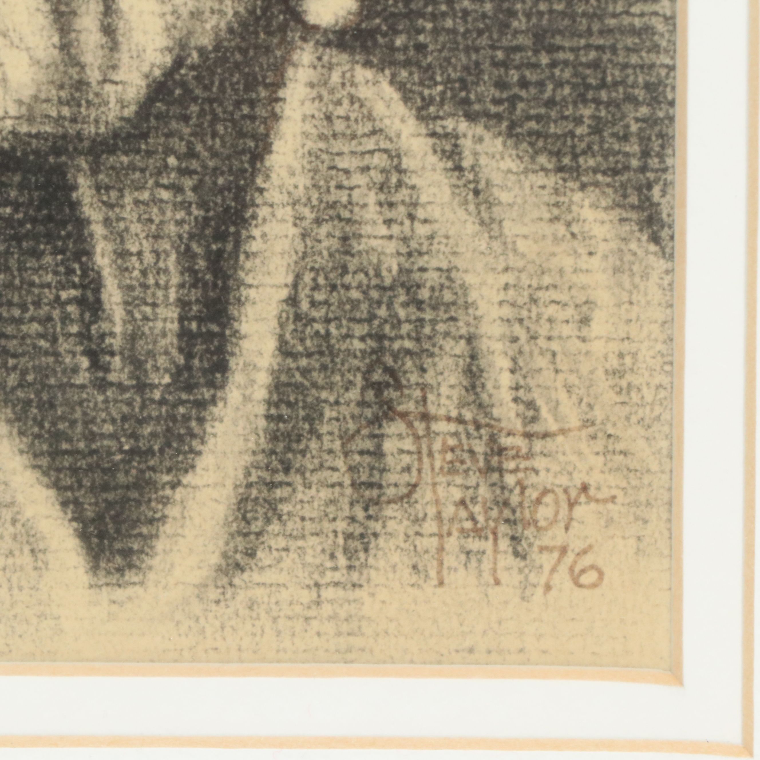 Graphite Portraits of Older Men, Late 20th Century