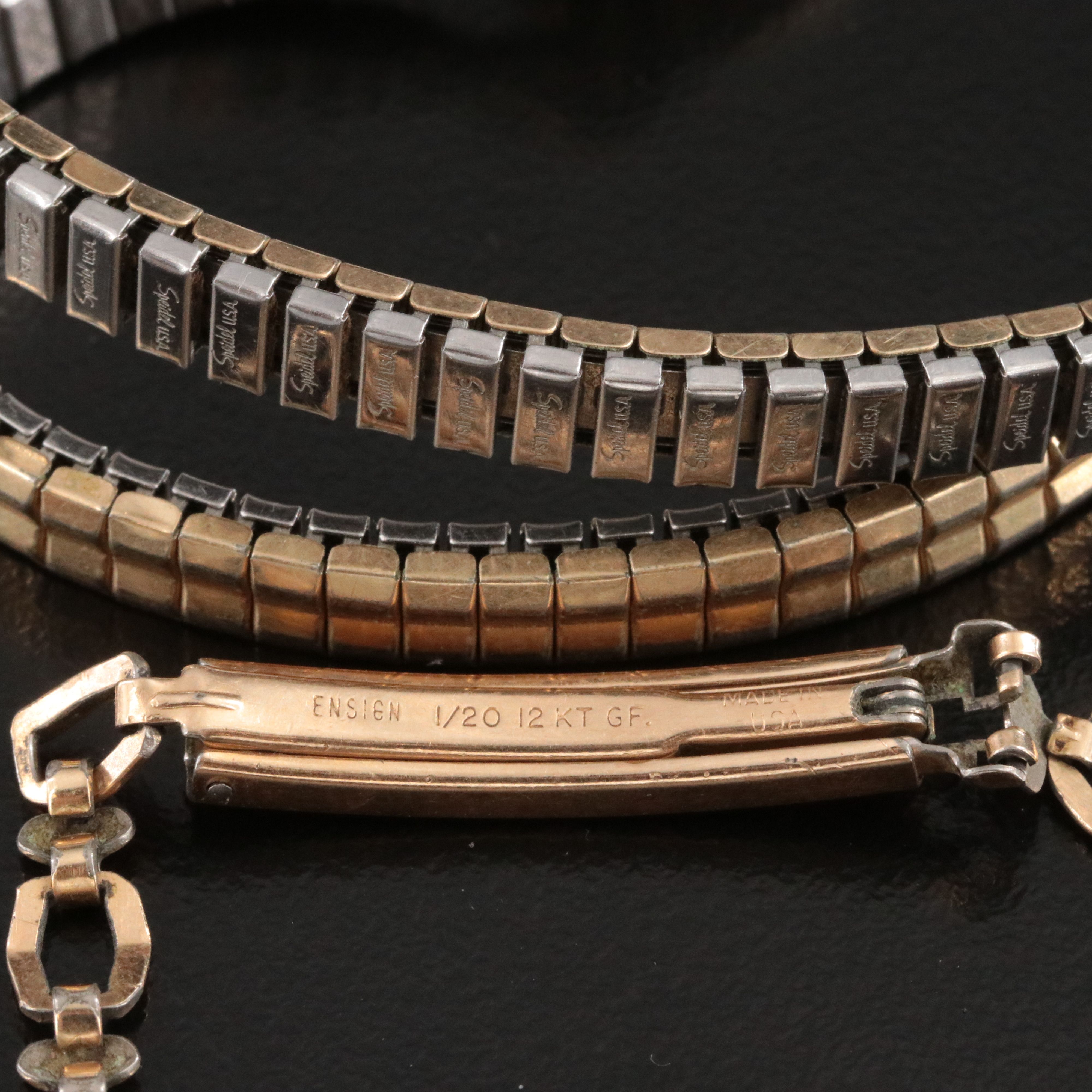 Vintage Omega, Bulova and Luzerne Stem Wind Cocktail Watches