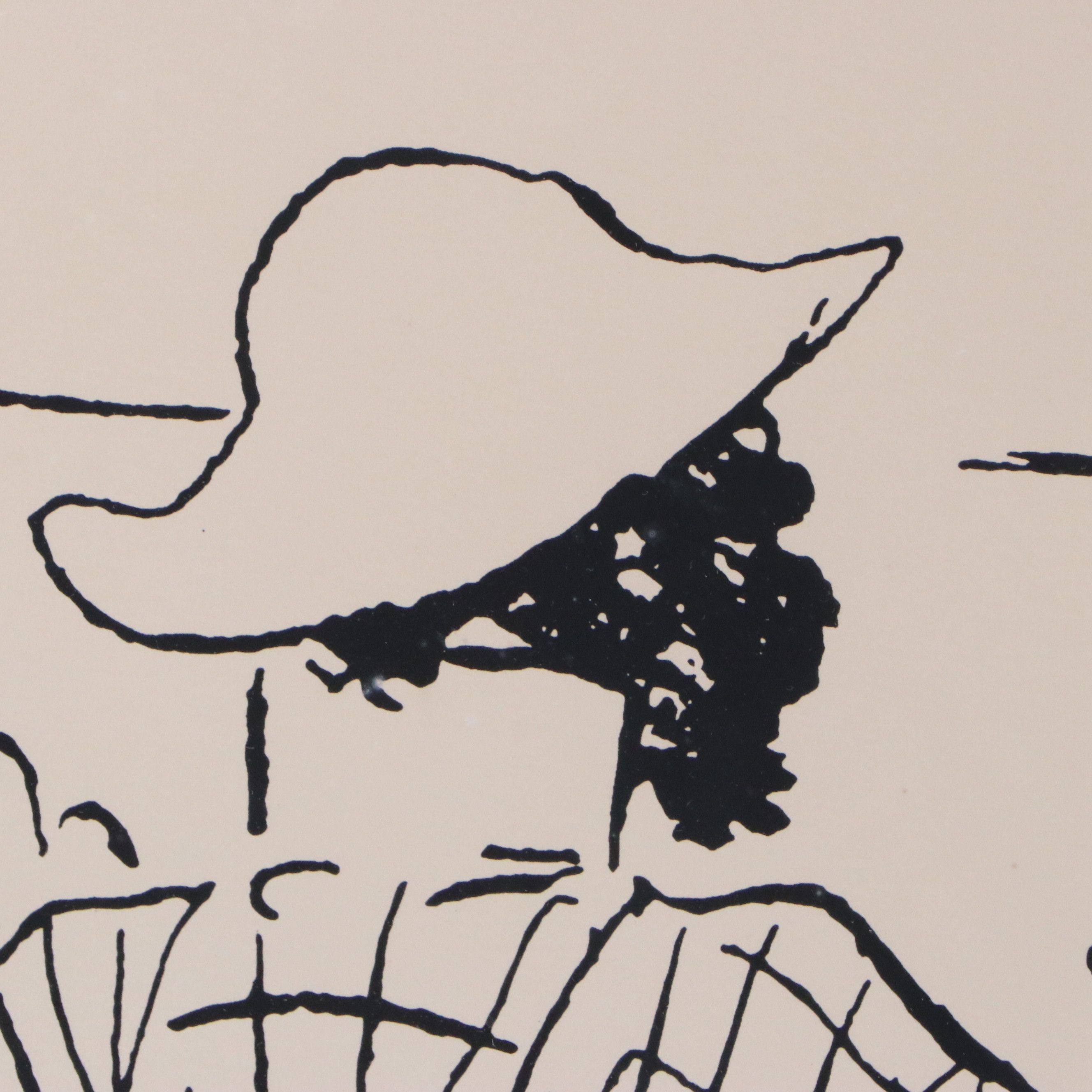 Lithograph After Henri de Toulouse-Lautrec Self-Portrait