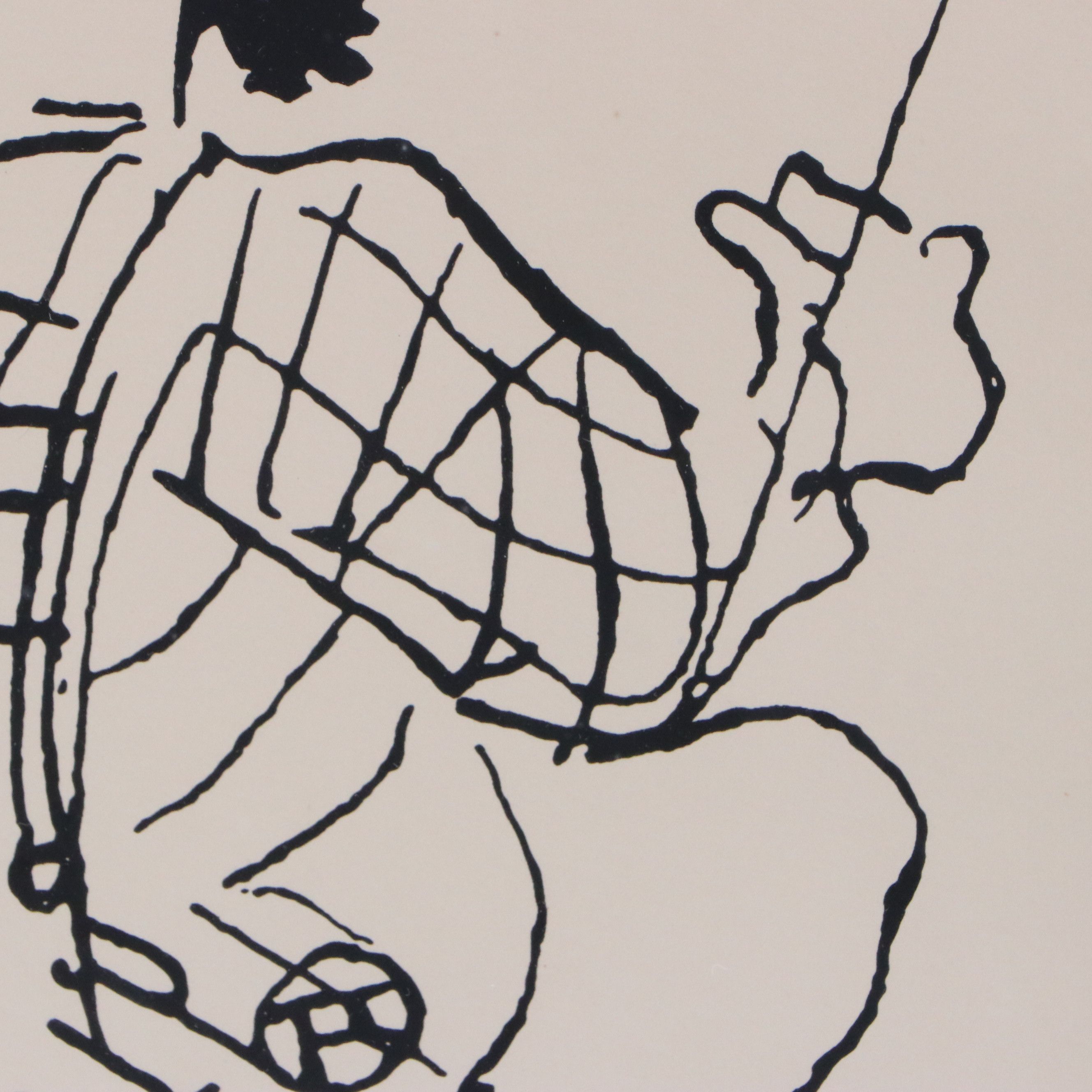 Lithograph After Henri de Toulouse-Lautrec Self-Portrait