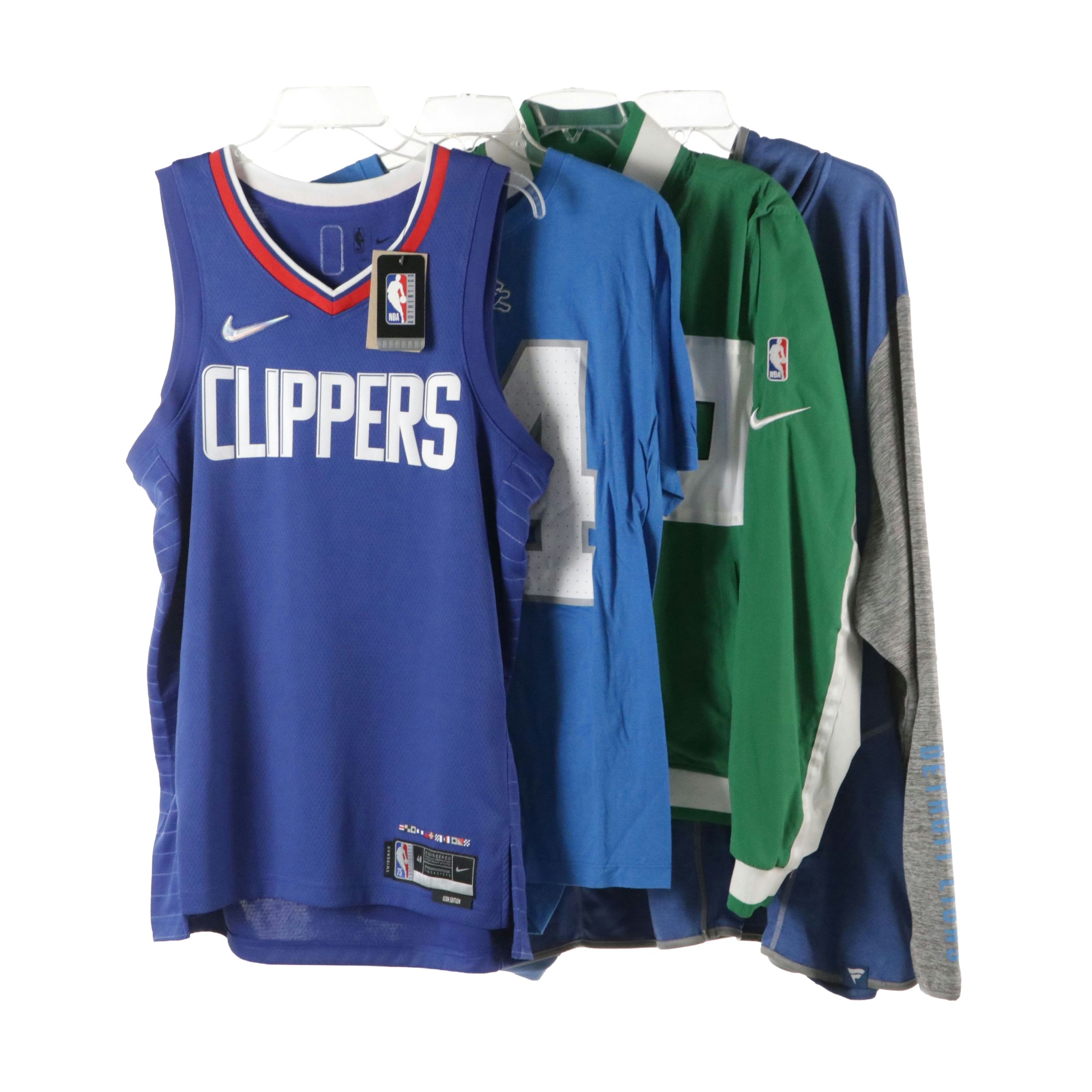Men's Clippers Jersey, Boston Celtics Bomber and The Lions T-Shirt & Jacket