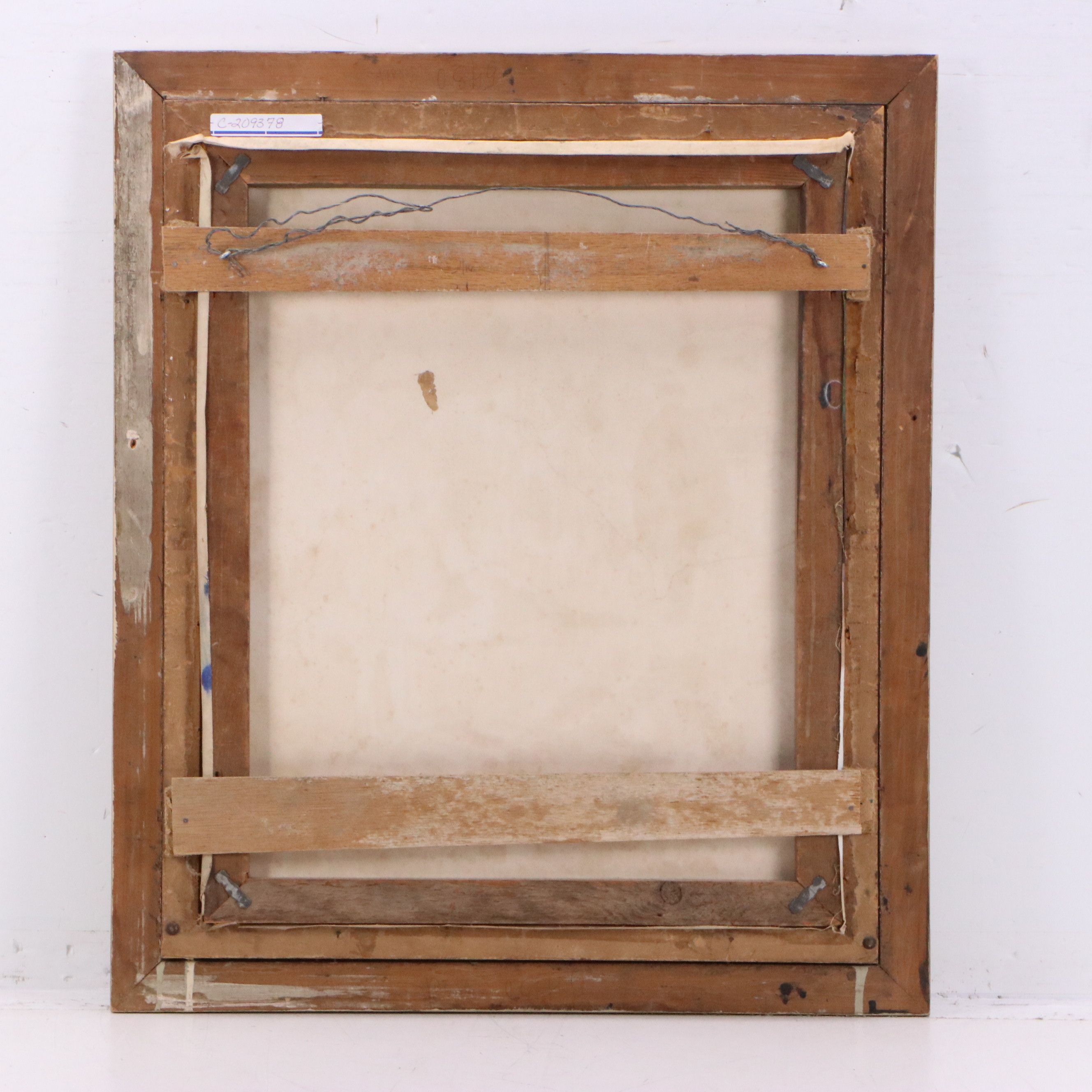 B. Hegman Oil Painting of Figures in Rural Scene