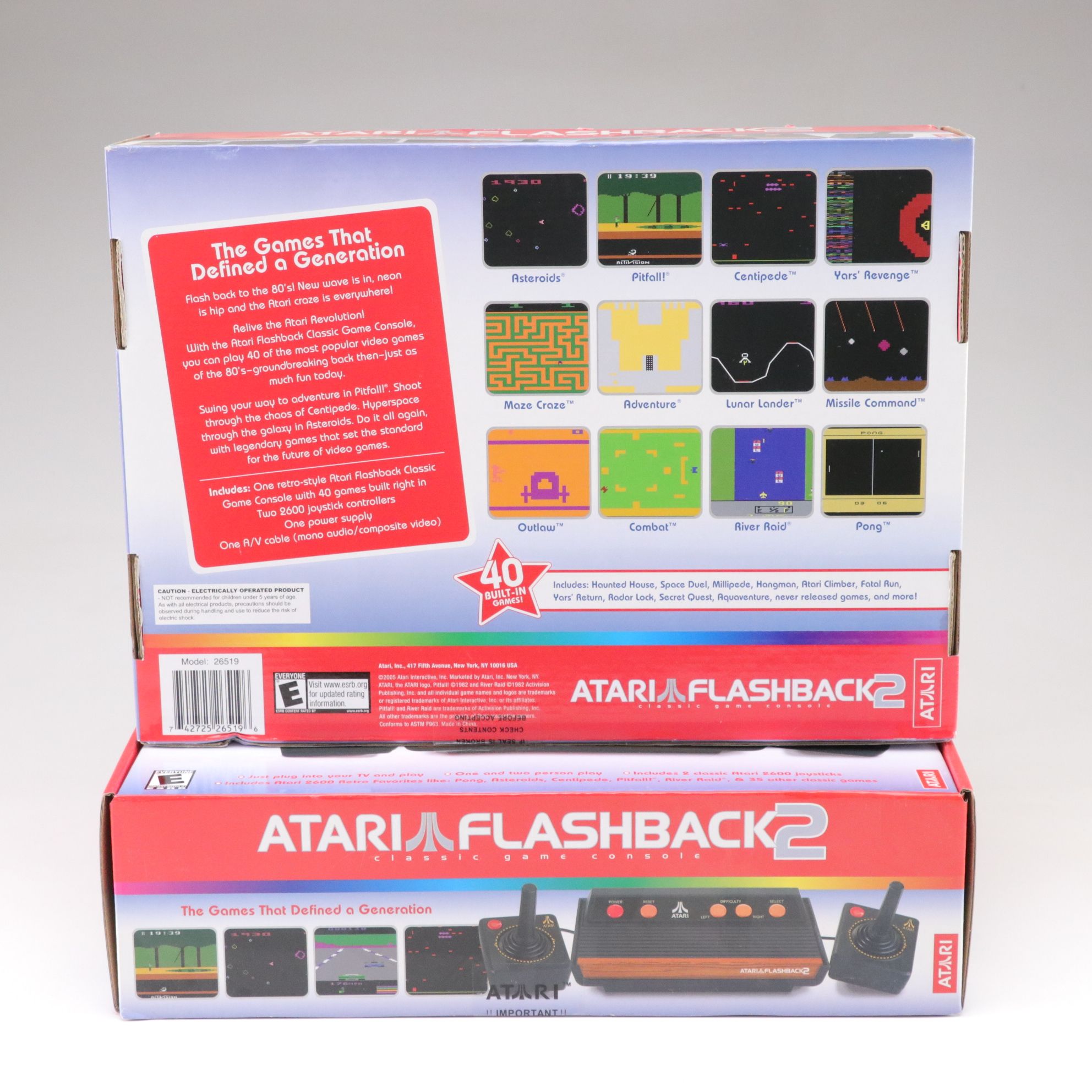 Atari Flashback 2, Flashback 4 and Flashback 5 Video Game Consoles