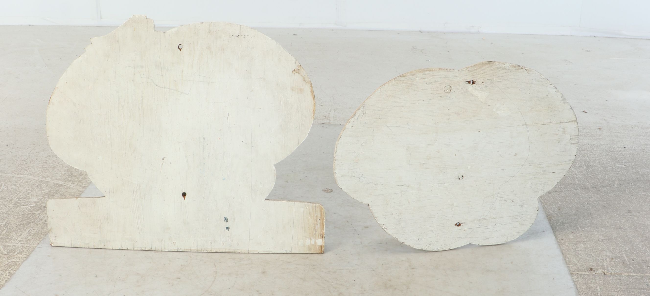 Hand-Painted Morgan Aviation Wooden Signs, Mid to Late 20th C.