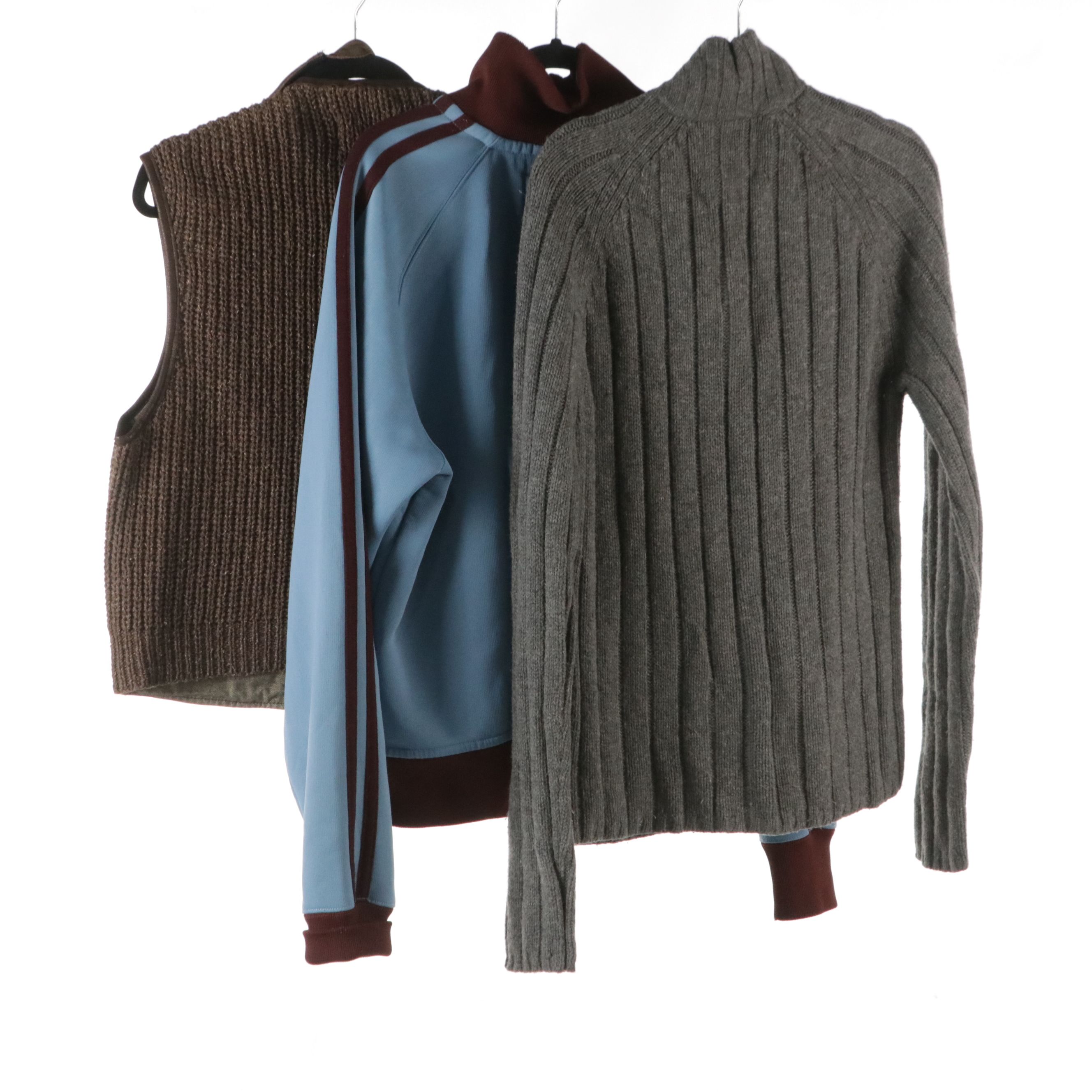 Men's Banana Republic Knit Leather Vest, Scala Leather Baseball Cap, and More