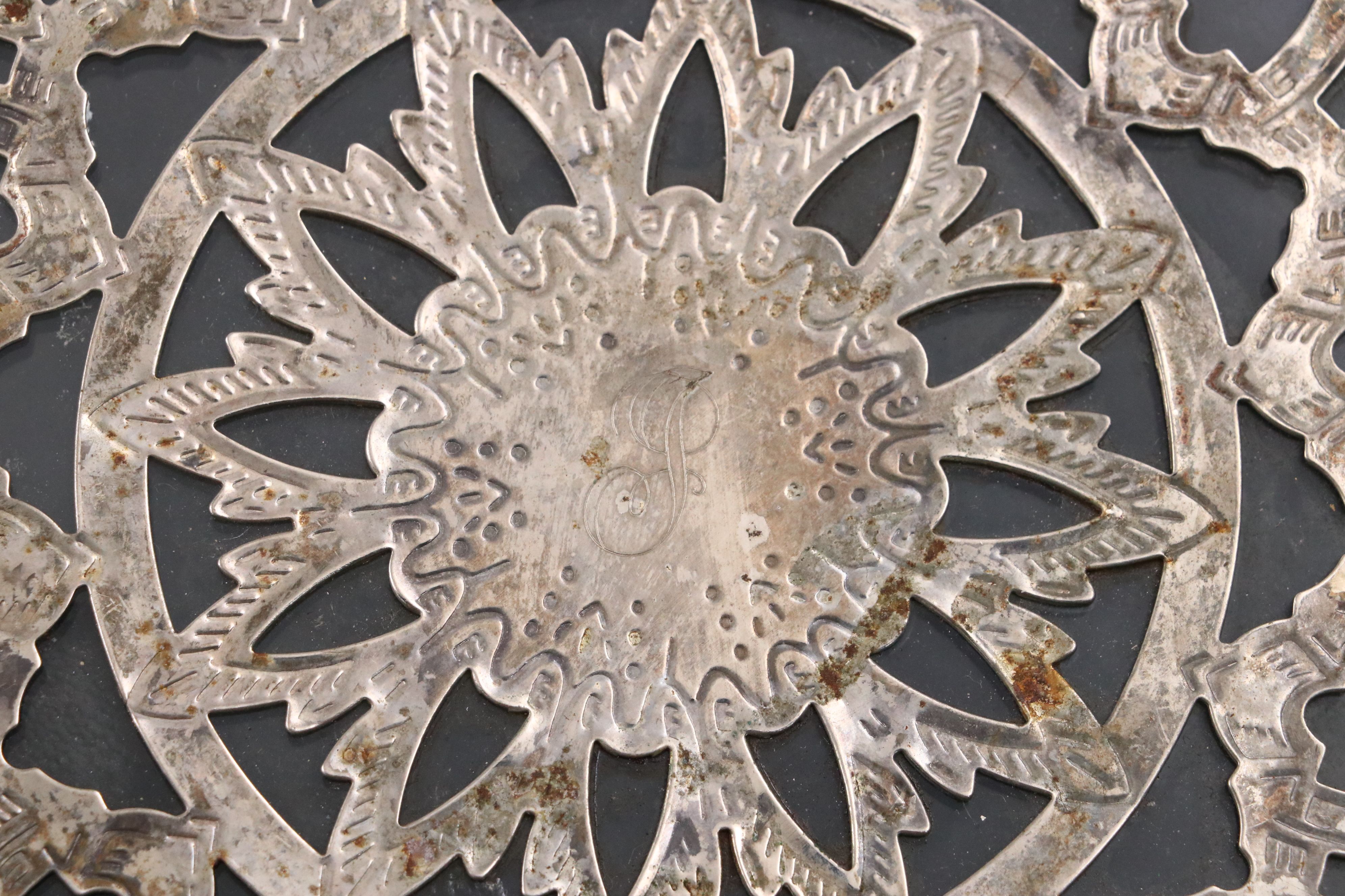 Oneida Silver Plated Relish Tray with Reticulated and Other Serveware