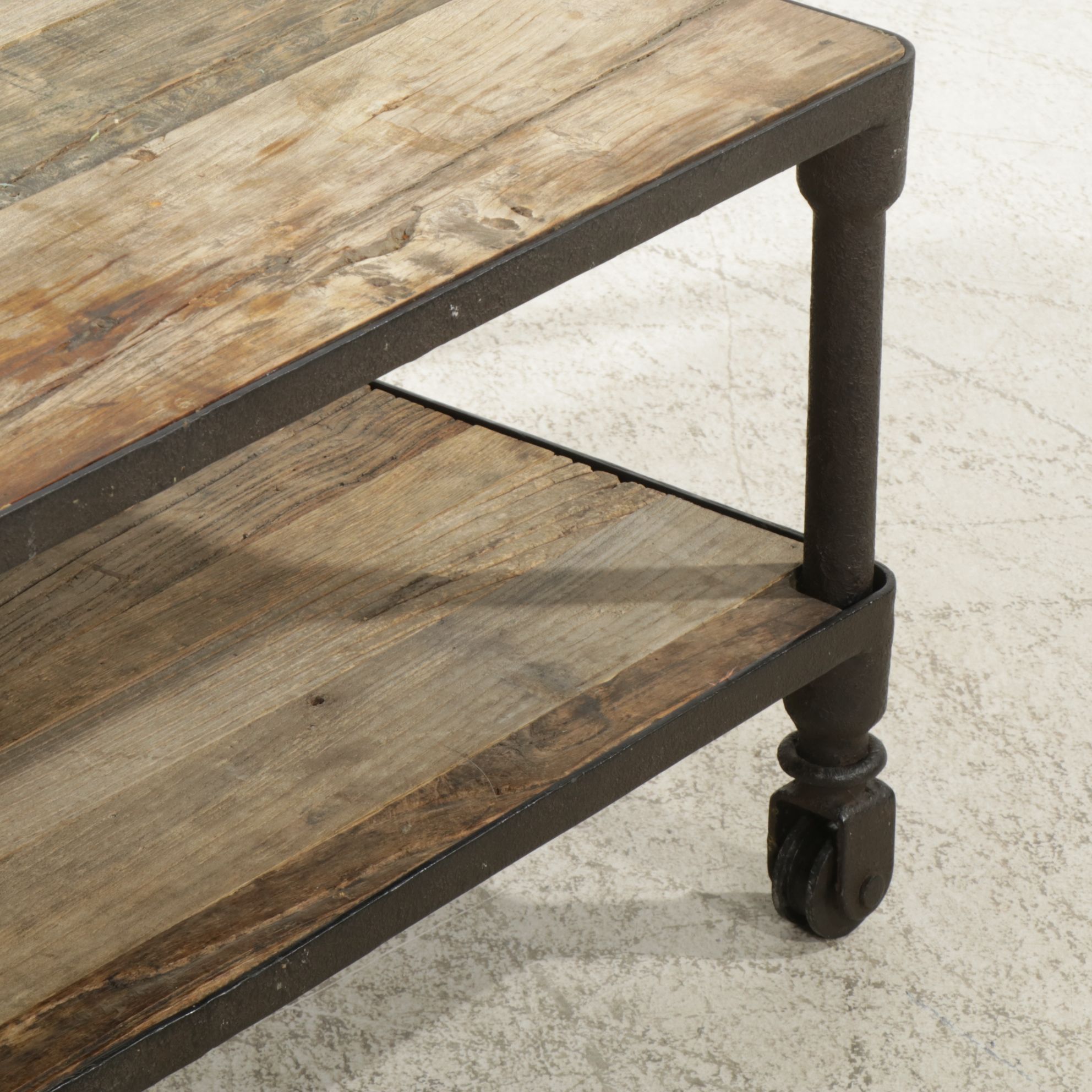 Restoration Hardware Industrial Style  Two-Tier Coffee Table