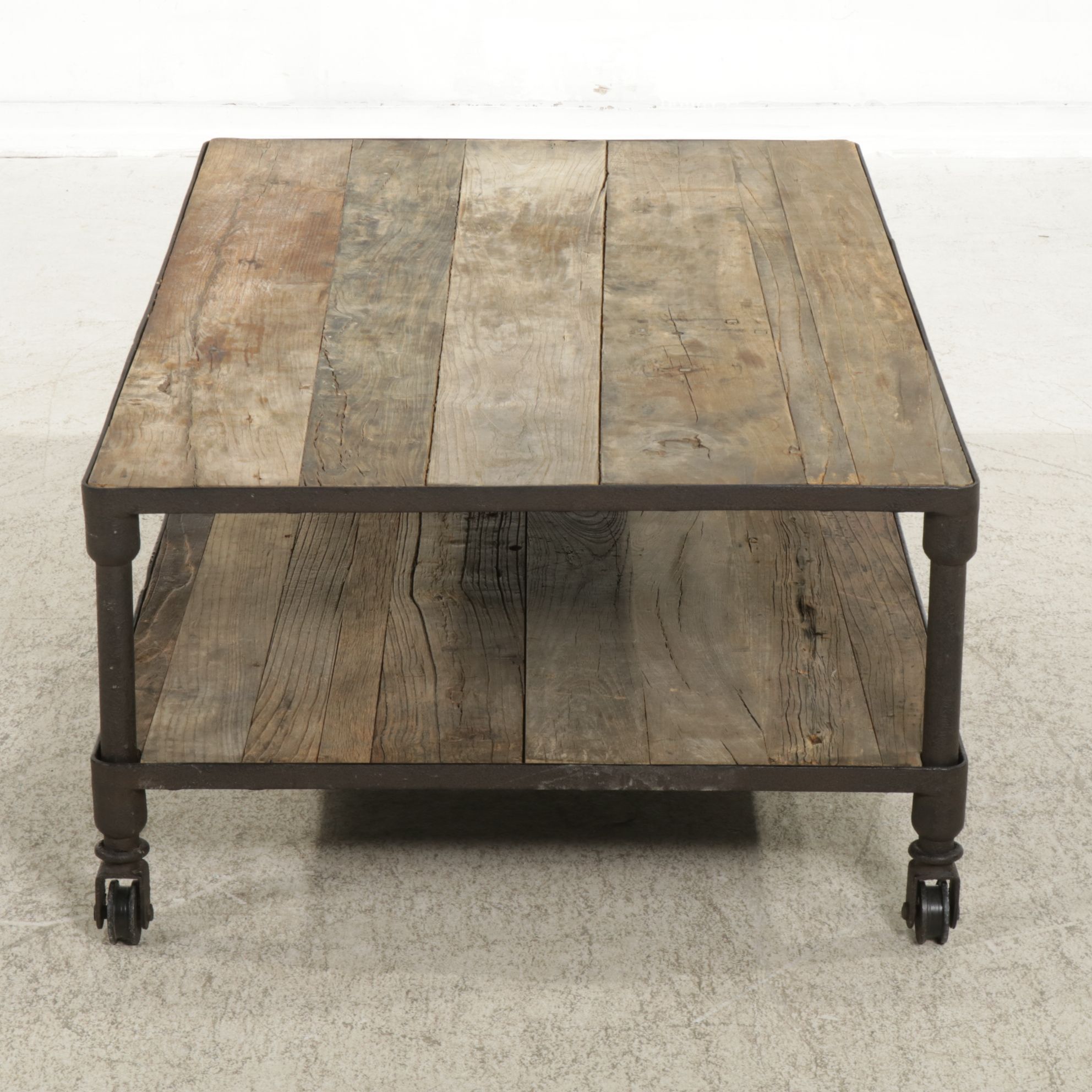Restoration Hardware Industrial Style  Two-Tier Coffee Table