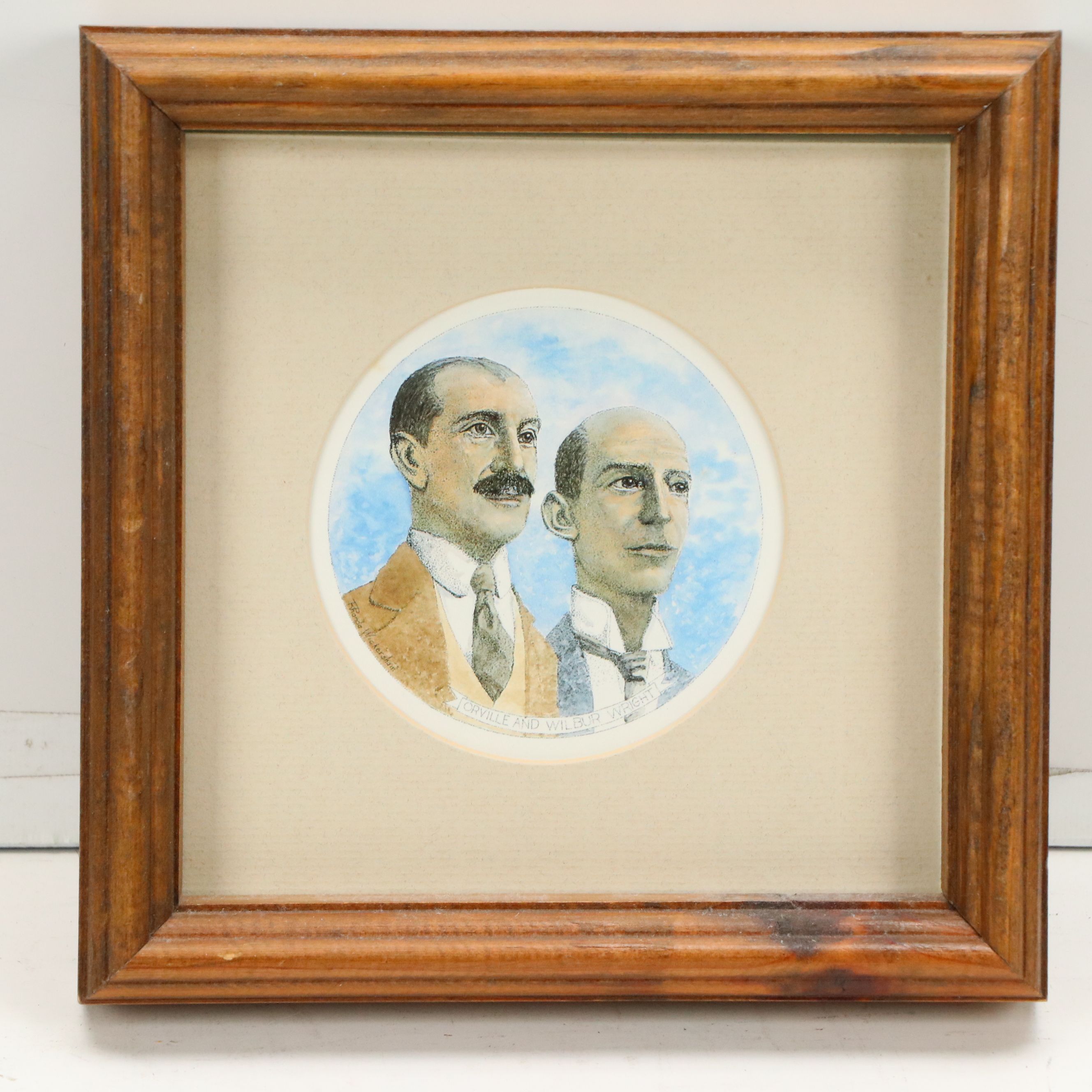 Rhonda Wickersham Wright Brothers Themed Offset Lithographs, Late 20th Century