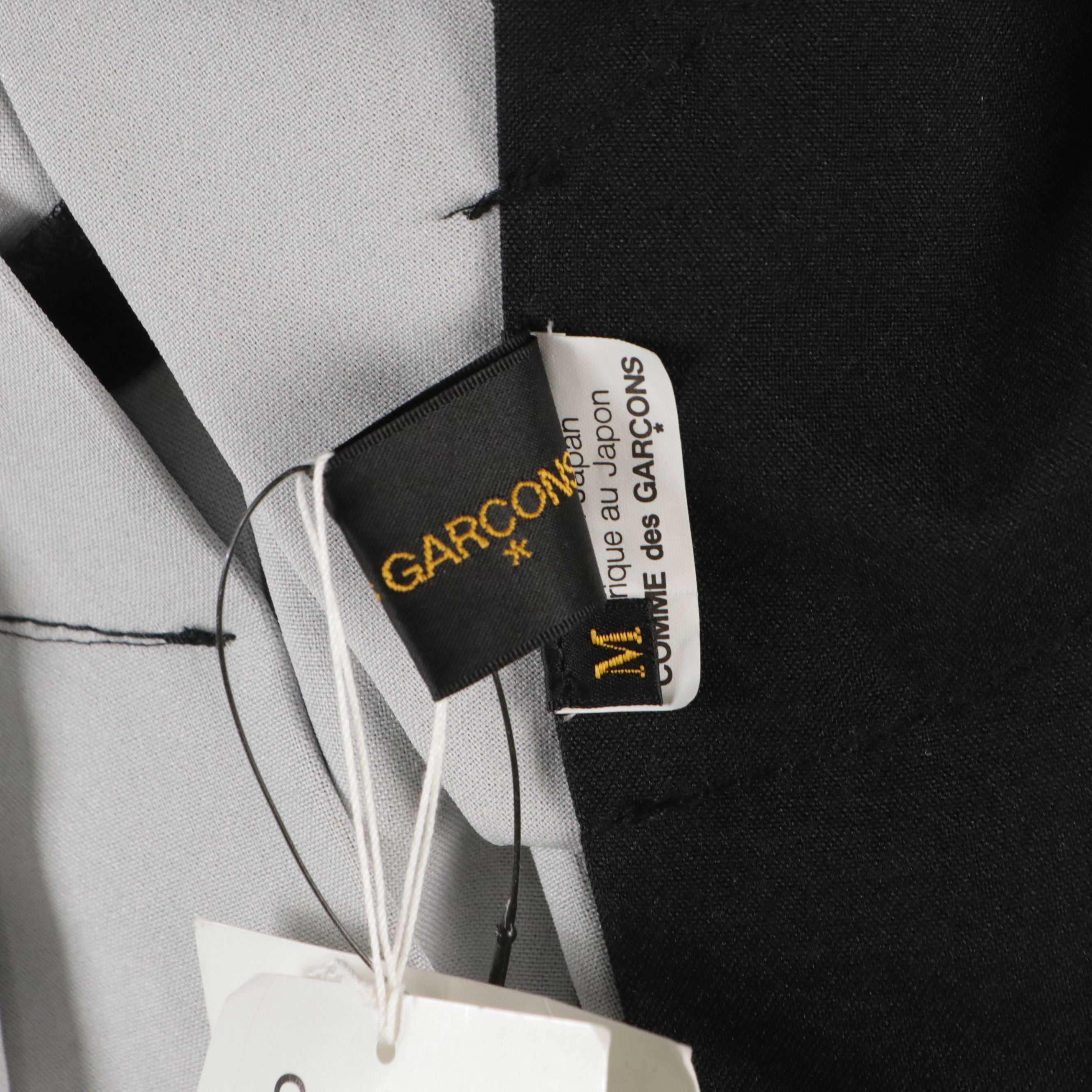 Comme des Garçons Black Linen, Cotton & Wool Blend Avante-Garde Jacket with Tag