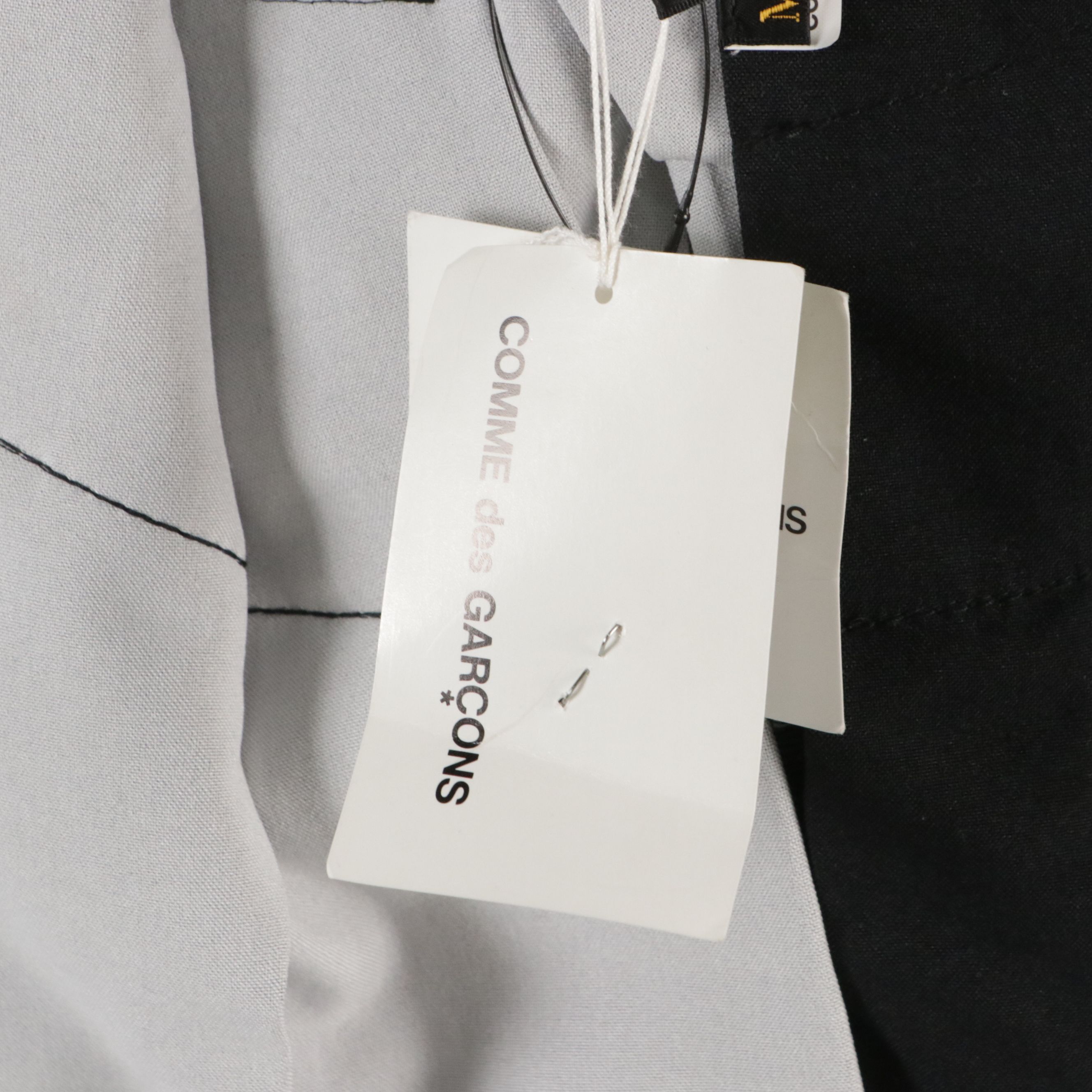 Comme des Garçons Black Linen, Cotton & Wool Blend Avante-Garde Jacket with Tag