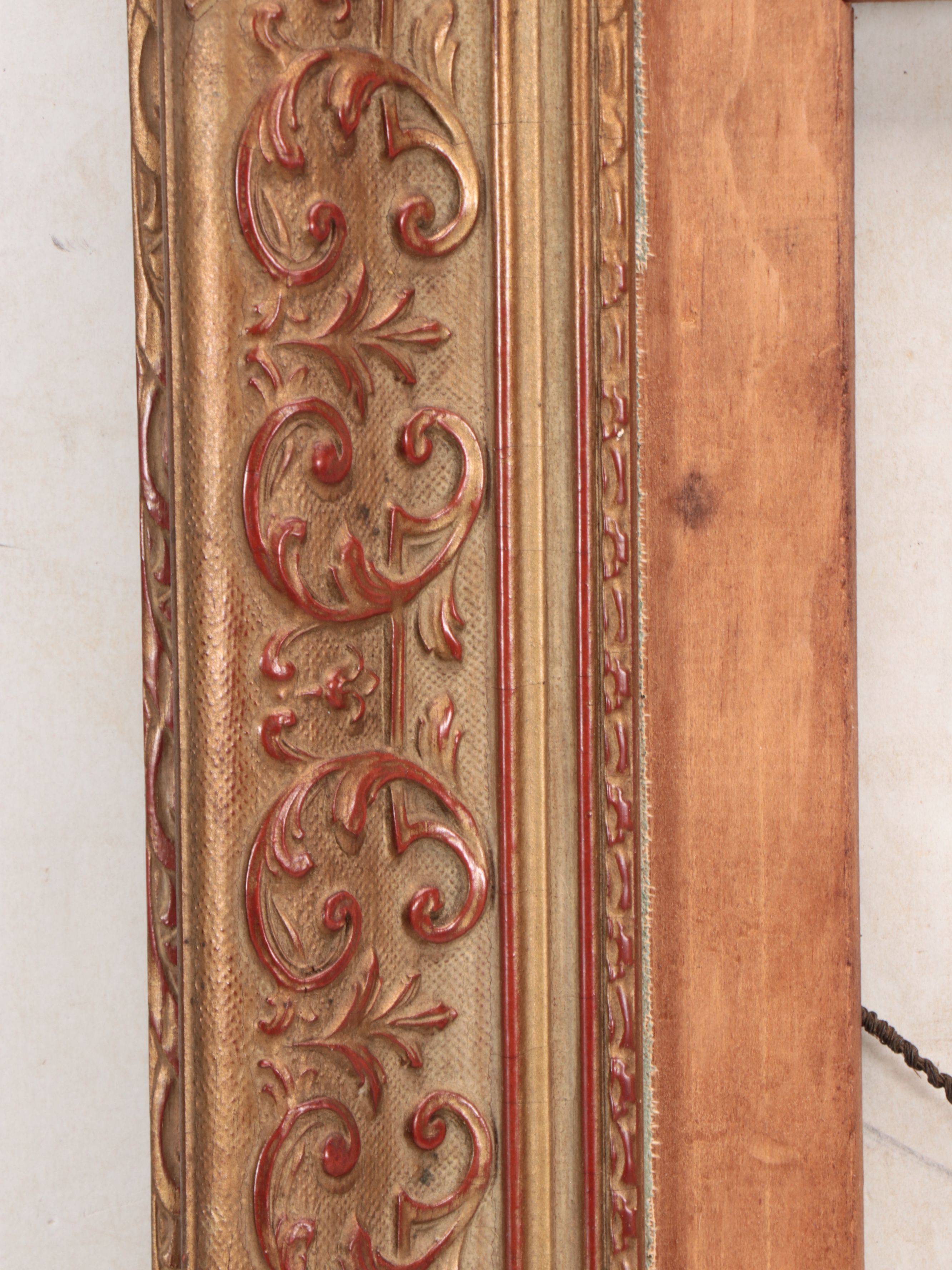 Baroque Style Gilt Finish Wooden Frame