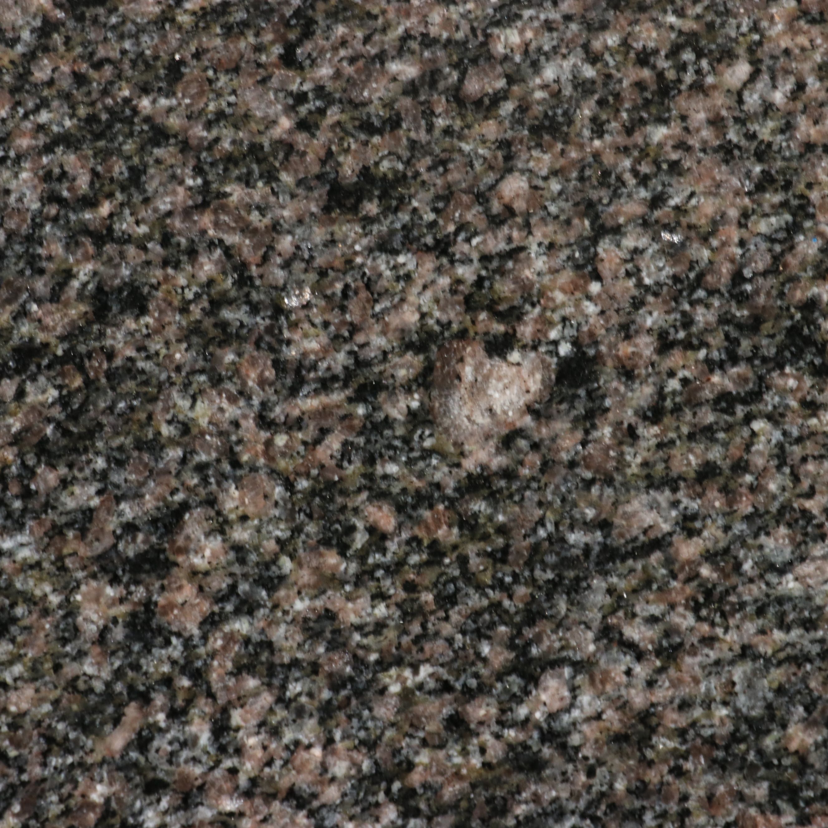 Neoclassical Style Carved Mahogany Coffee Table with Granite Top